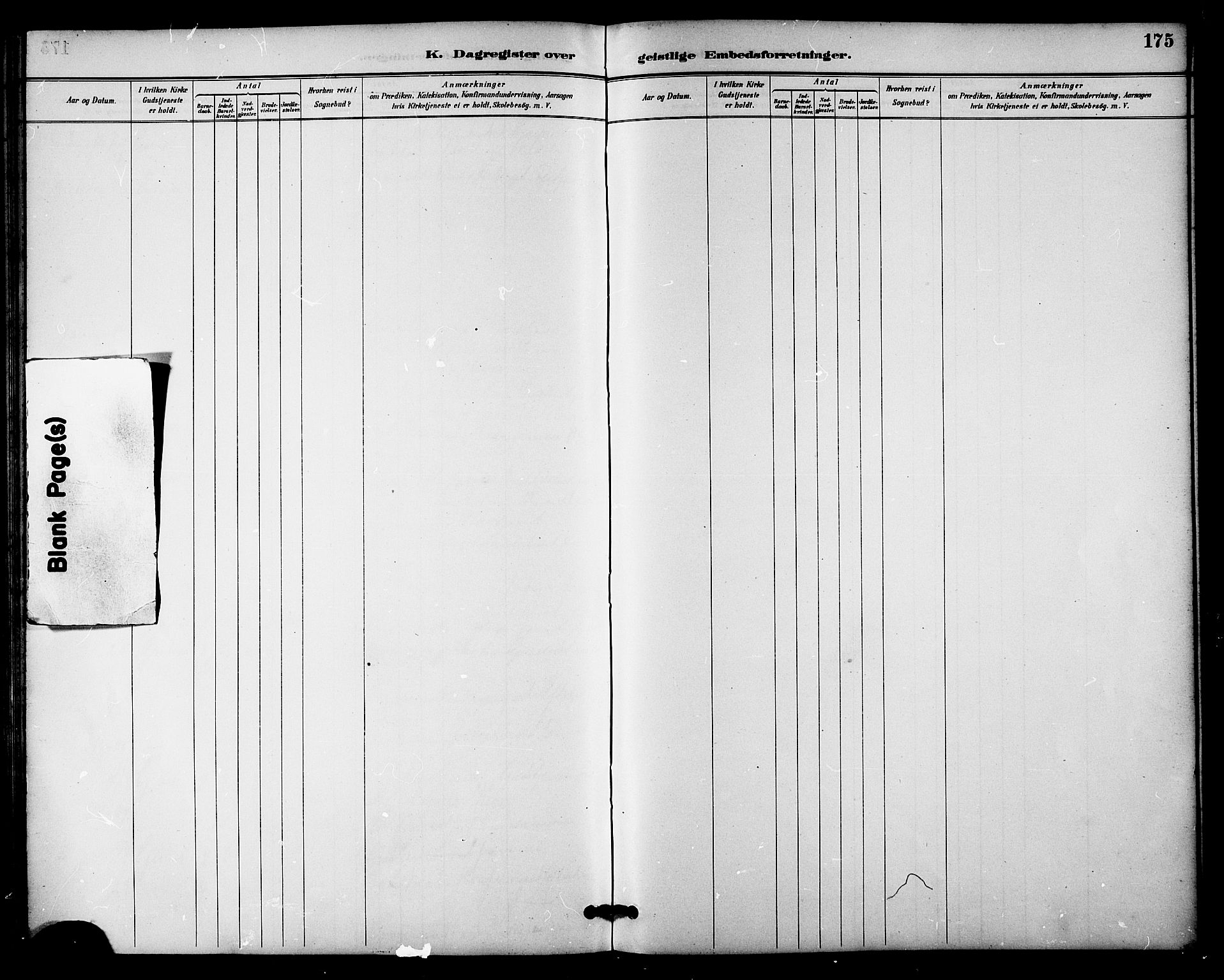 Ministerialprotokoller, klokkerbøker og fødselsregistre - Nordland, AV/SAT-A-1459/876/L1097: Parish register (official) no. 876A03, 1886-1896, p. 175