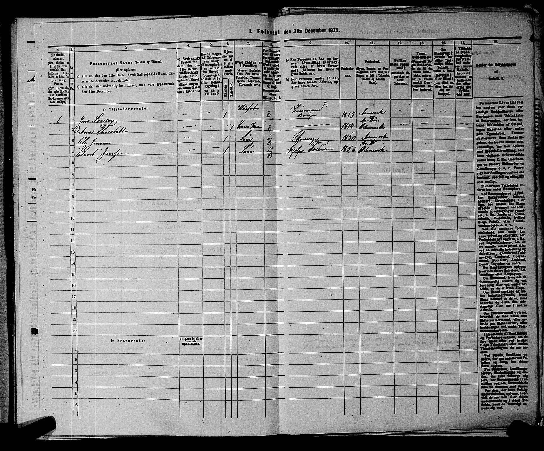 RA, 1875 census for 0118P Aremark, 1875, p. 79