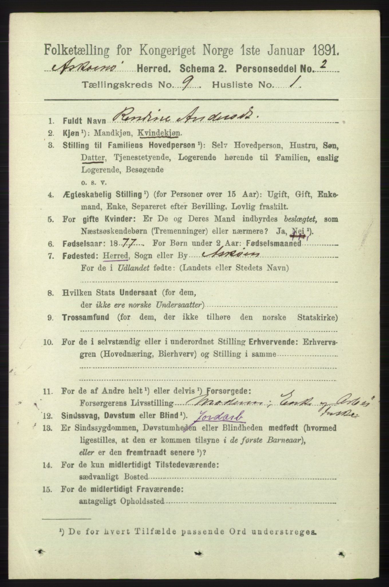 RA, 1891 census for 1247 Askøy, 1891, p. 5952