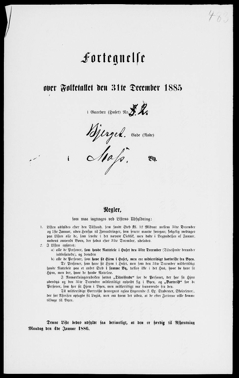 RA, 1885 census for 0104 Moss, 1885, p. 1072