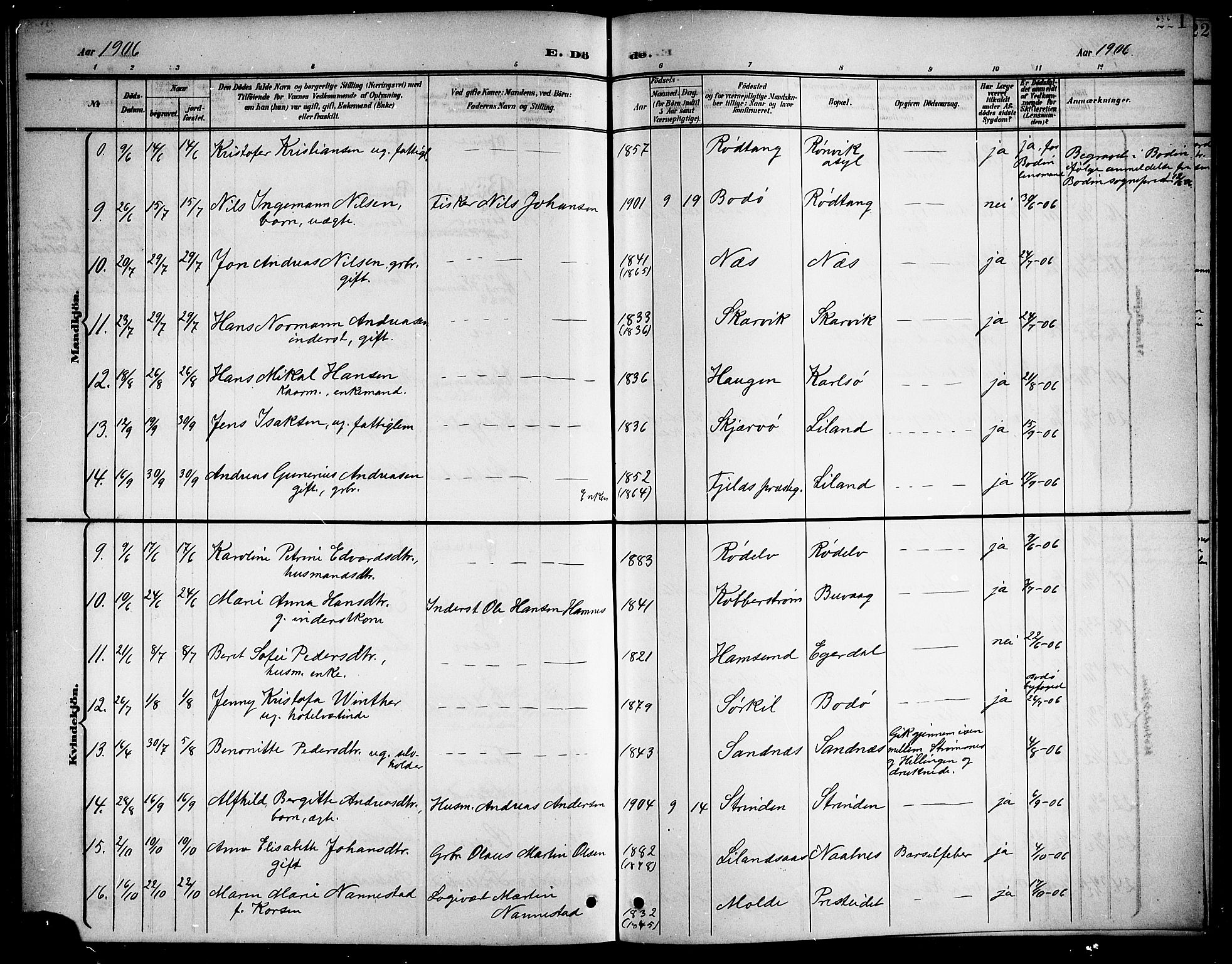 Ministerialprotokoller, klokkerbøker og fødselsregistre - Nordland, AV/SAT-A-1459/859/L0860: Parish register (copy) no. 859C06, 1899-1909, p. 221