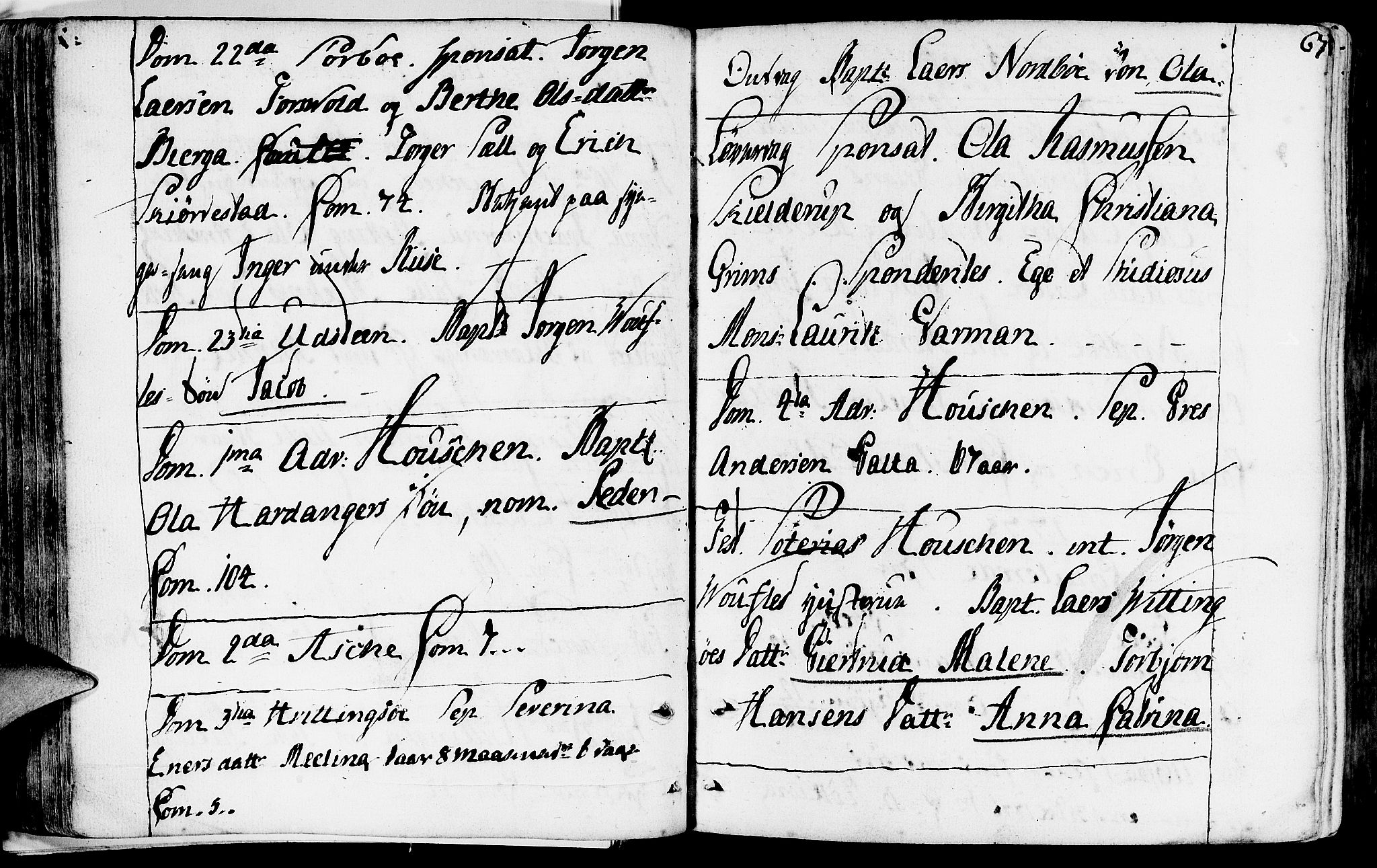 Rennesøy sokneprestkontor, SAST/A -101827/H/Ha/Haa/L0003: Parish register (official) no. A 3, 1772-1815, p. 67
