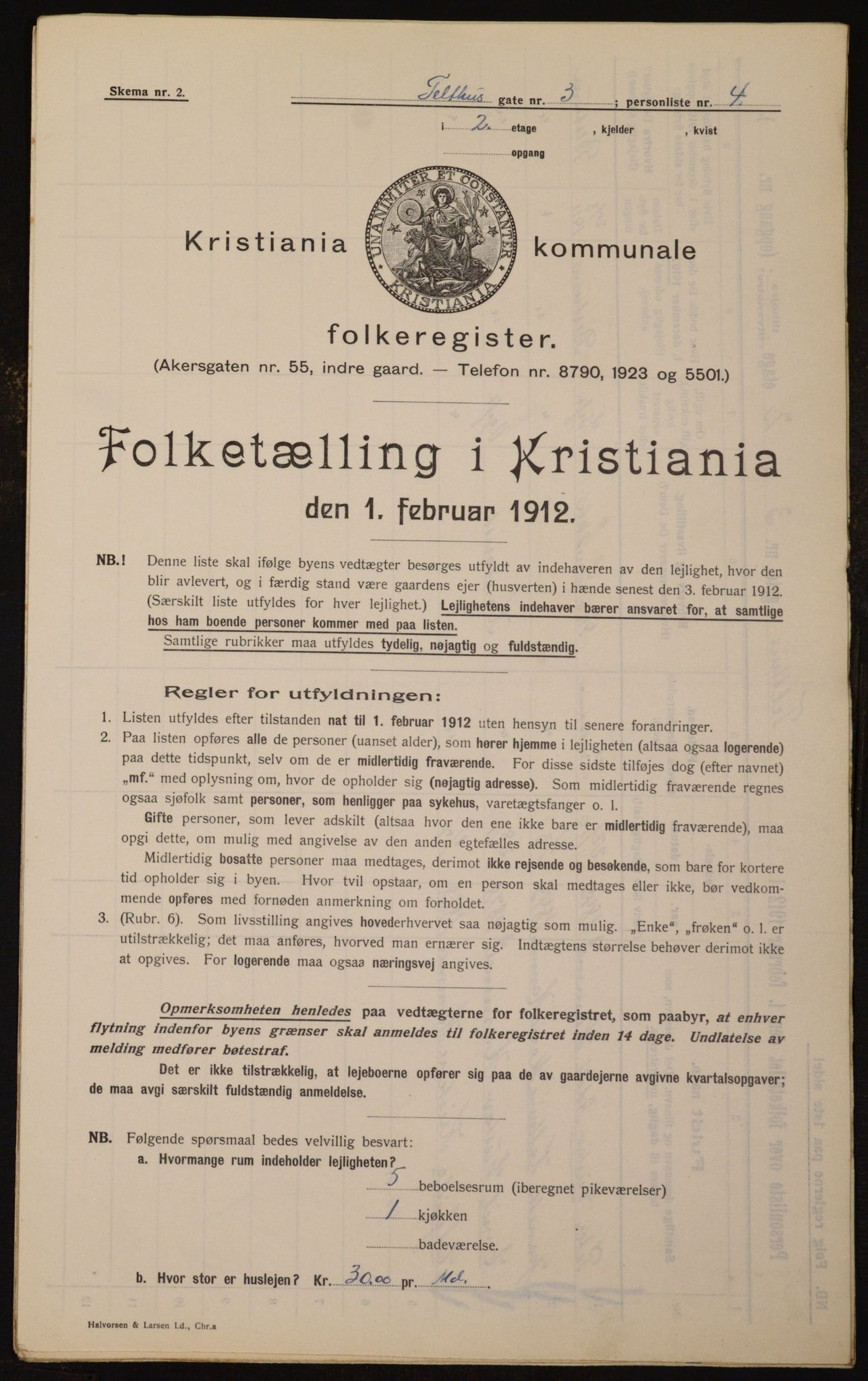 OBA, Municipal Census 1912 for Kristiania, 1912, p. 107601