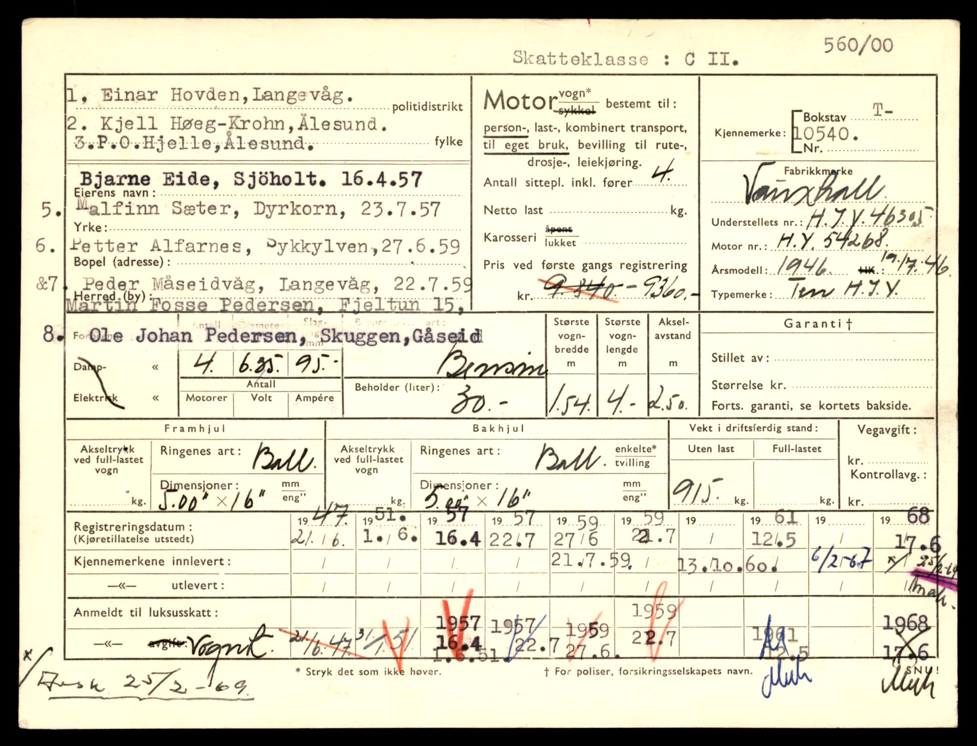 Møre og Romsdal vegkontor - Ålesund trafikkstasjon, AV/SAT-A-4099/F/Fe/L0021: Registreringskort for kjøretøy T 10471 - T 10583, 1927-1998, p. 1907