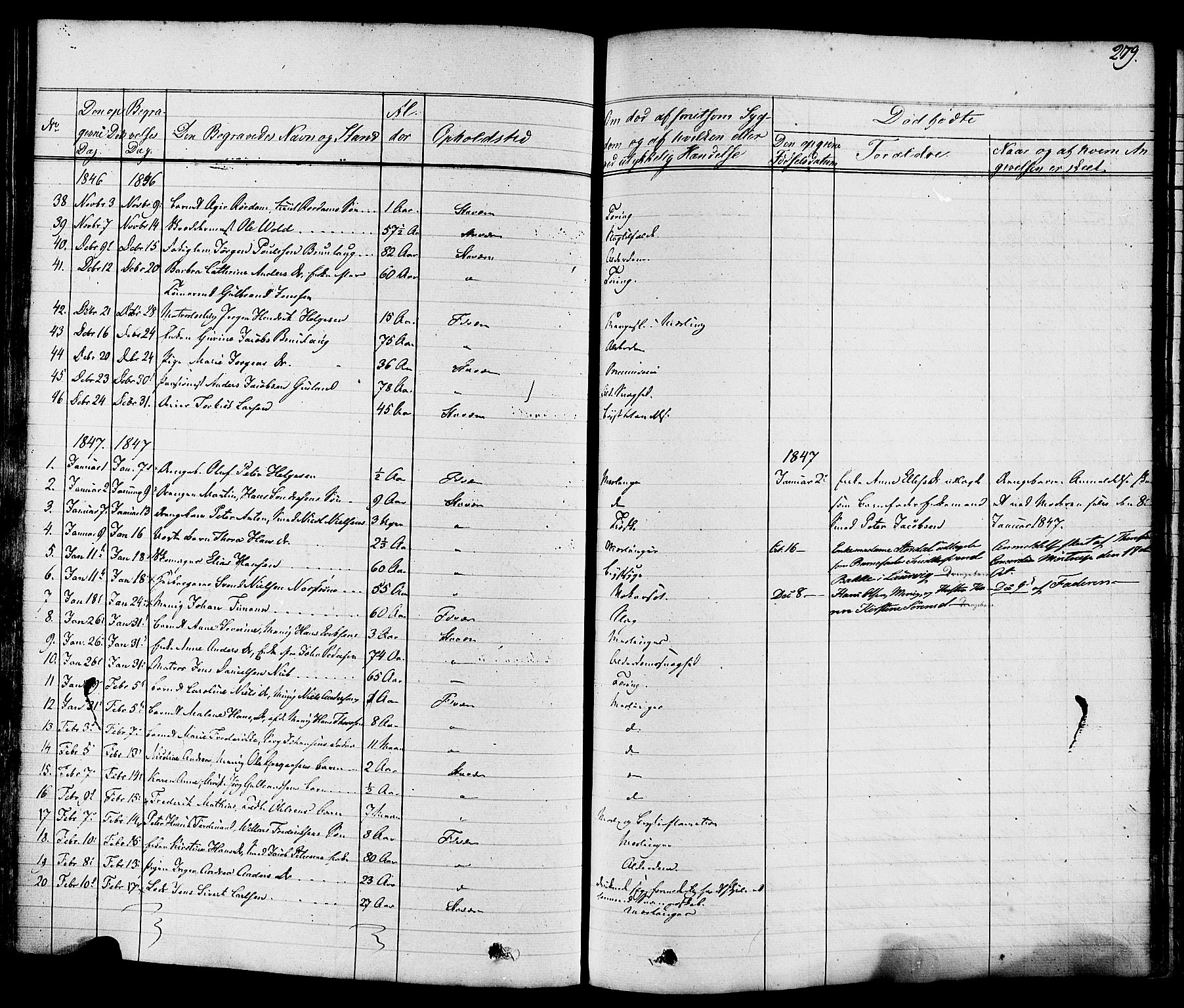 Stavern kirkebøker, SAKO/A-318/F/Fa/L0007: Parish register (official) no. 7, 1840-1877, p. 279
