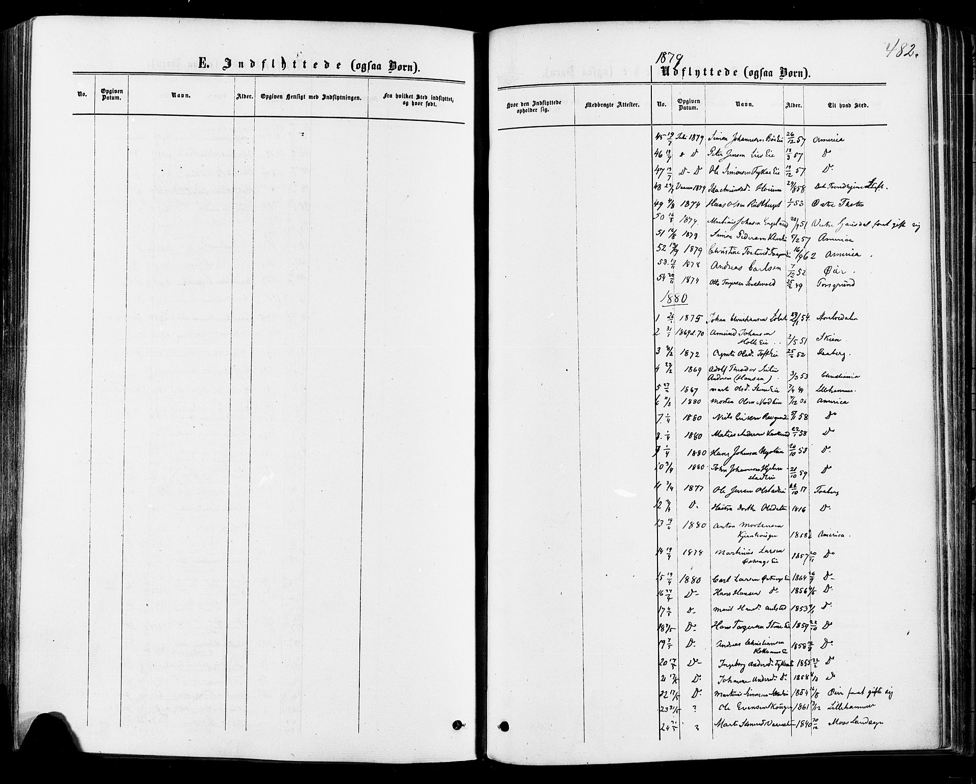 Østre Gausdal prestekontor, SAH/PREST-092/H/Ha/Haa/L0001: Parish register (official) no. 1, 1874-1886, p. 482