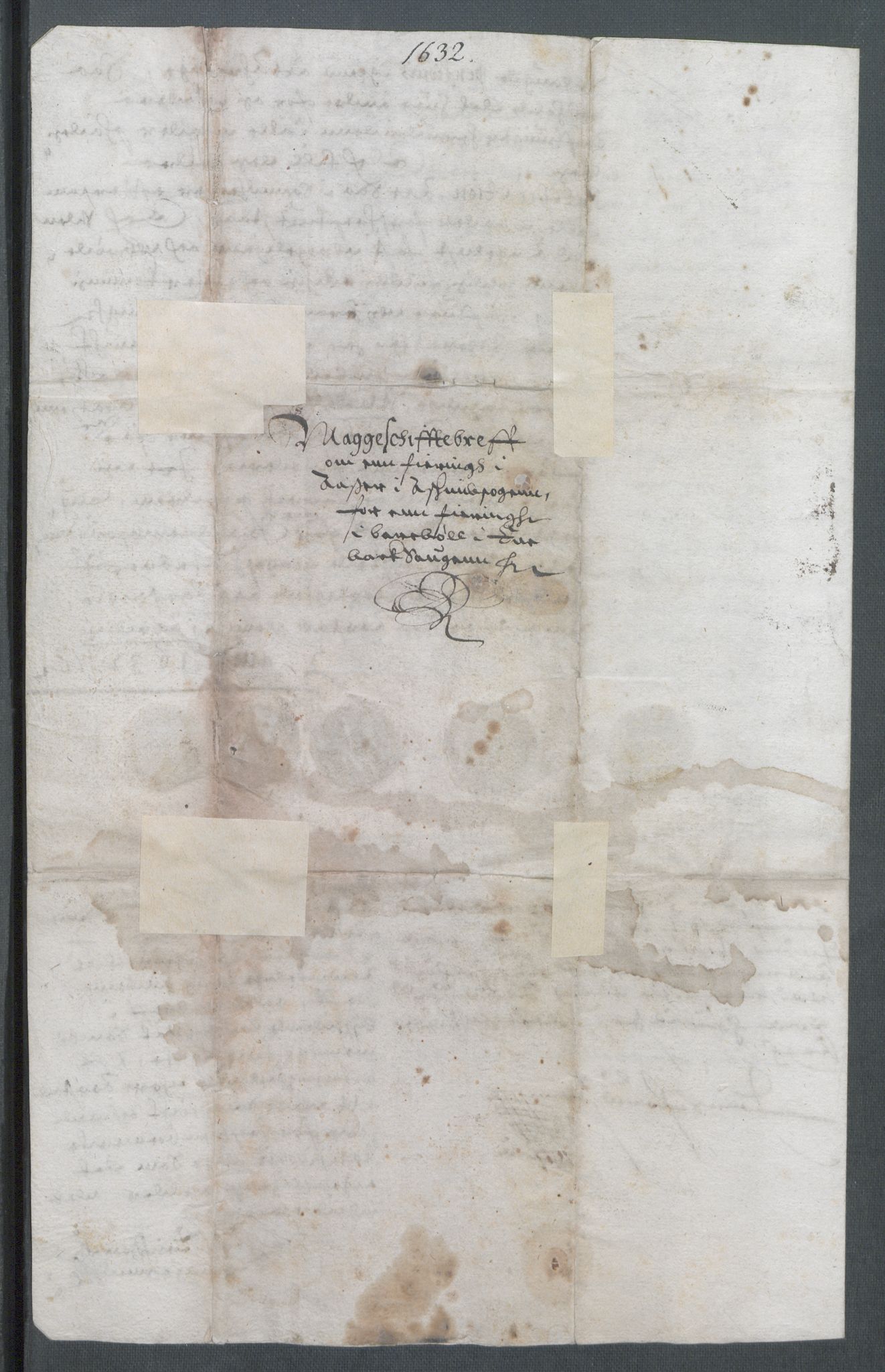 Riksarkivets diplomsamling, RA/EA-5965/F02/L0142: Dokumenter, 1632, p. 43