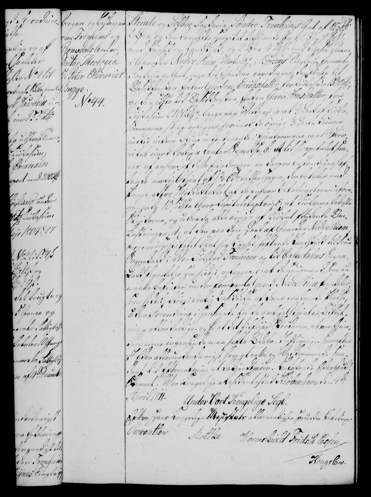 Rentekammeret, Kammerkanselliet, RA/EA-3111/G/Gg/Gga/L0020: Norsk ekspedisjonsprotokoll med register (merket RK 53.20), 1811-1814, p. 39
