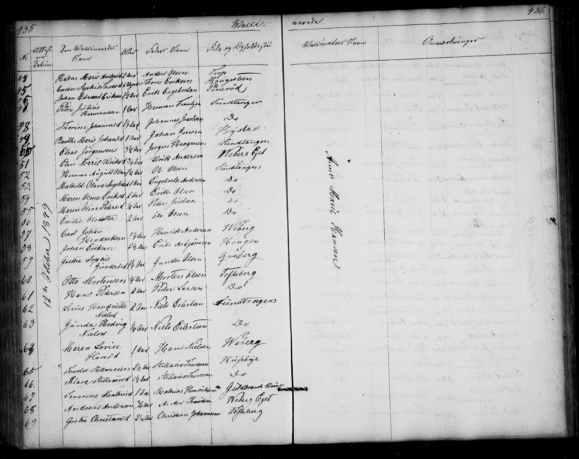 Borge prestekontor Kirkebøker, SAO/A-10903/F/Fa/L0005: Parish register (official) no. I 5, 1848-1860, p. 435-436