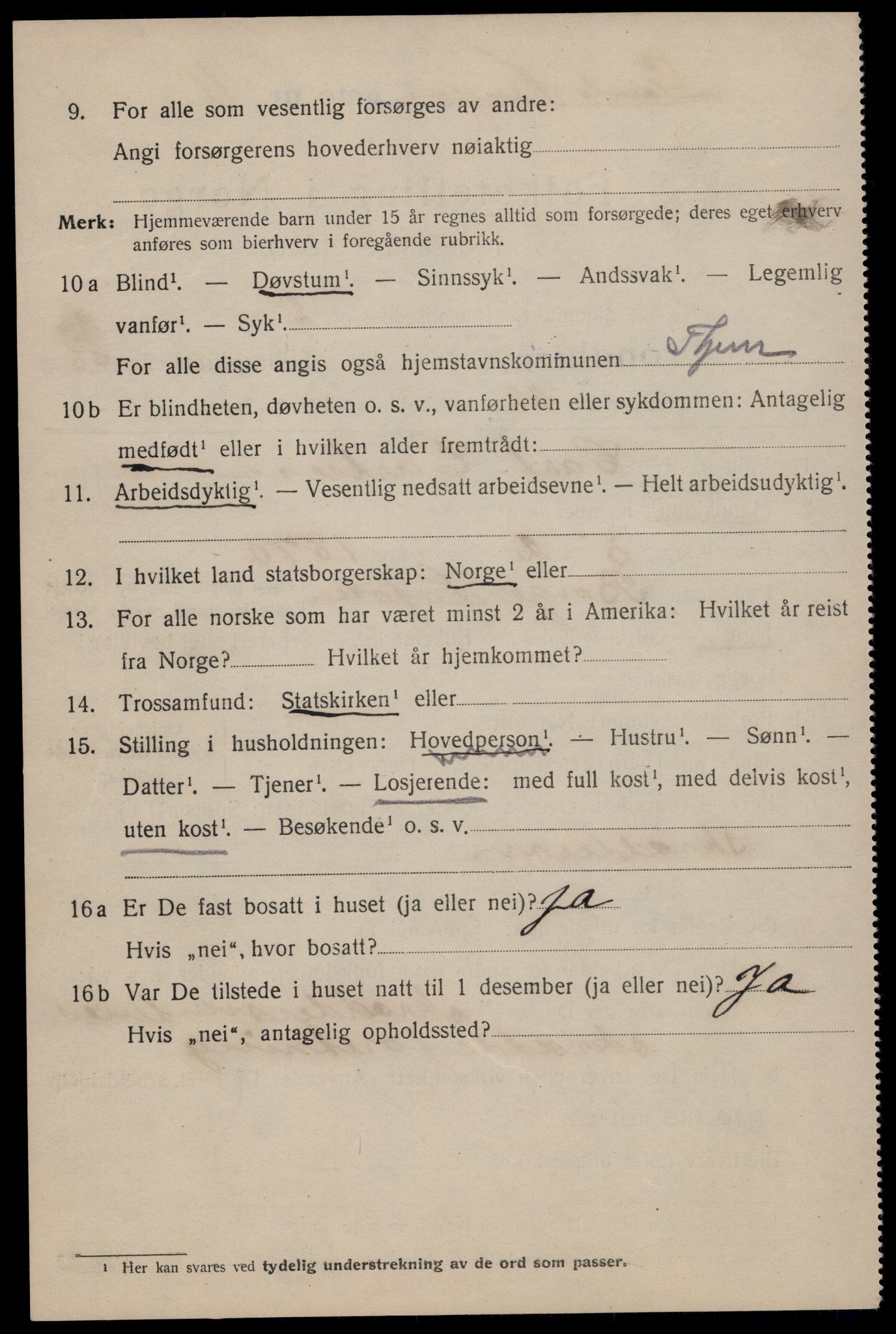 SAT, 1920 census for Trondheim, 1920, p. 118121