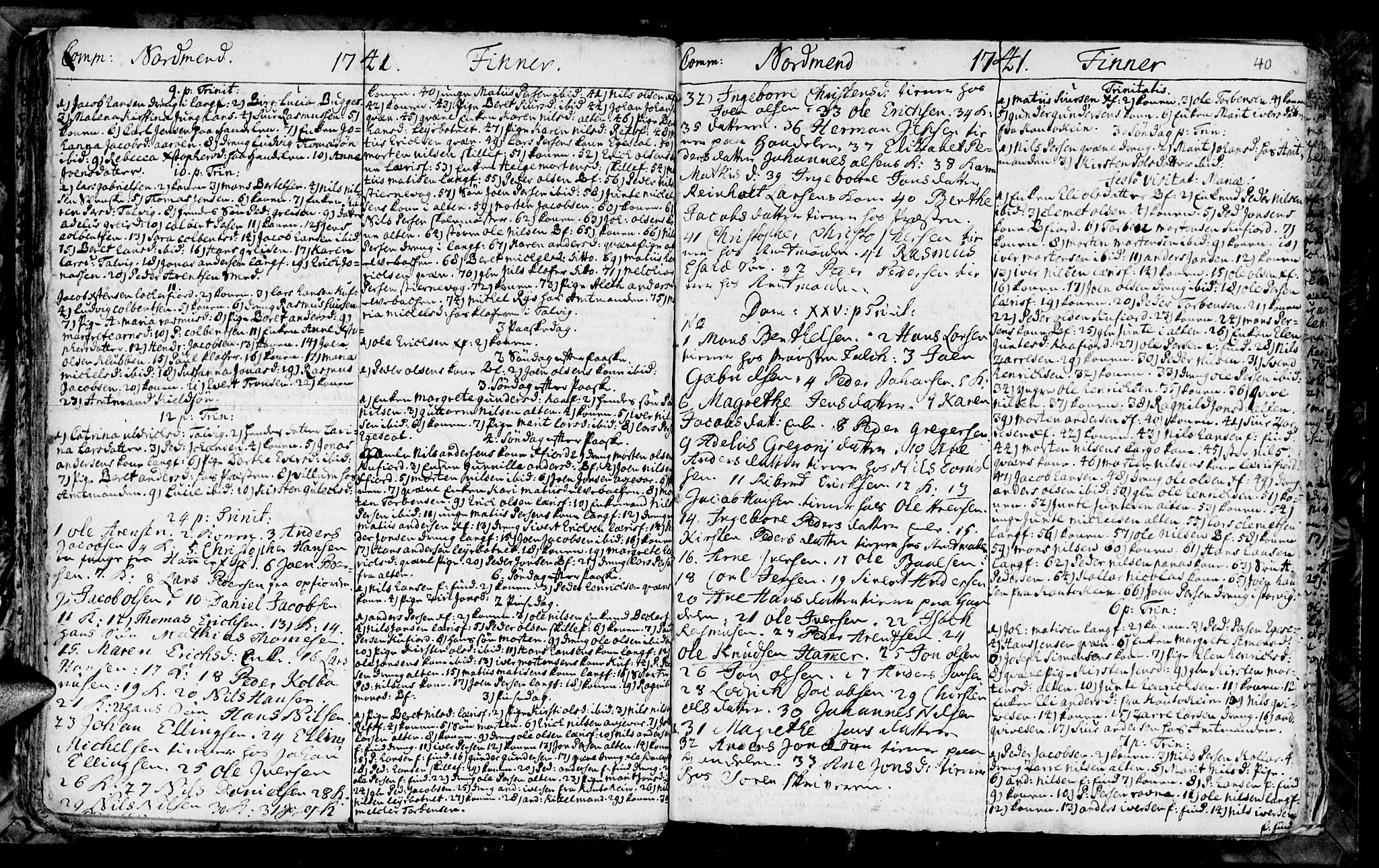 Talvik sokneprestkontor, SATØ/S-1337/H/Ha/L0003kirke: Parish register (official) no. 3, 1735-1752, p. 40