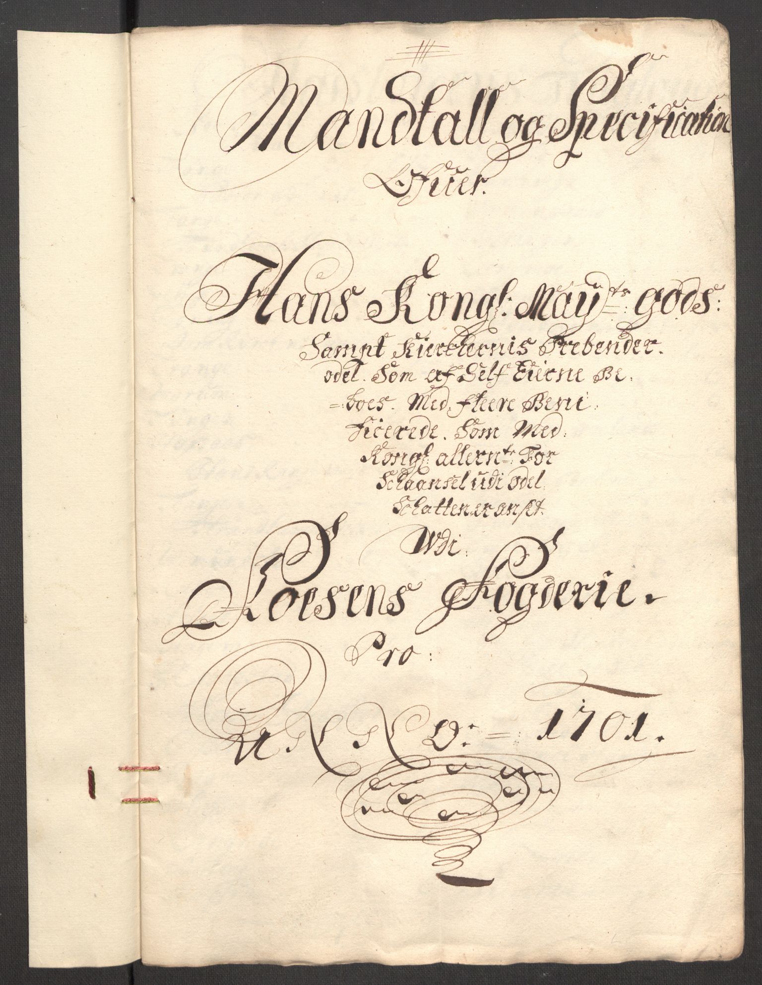 Rentekammeret inntil 1814, Reviderte regnskaper, Fogderegnskap, AV/RA-EA-4092/R57/L3854: Fogderegnskap Fosen, 1700-1701, p. 379