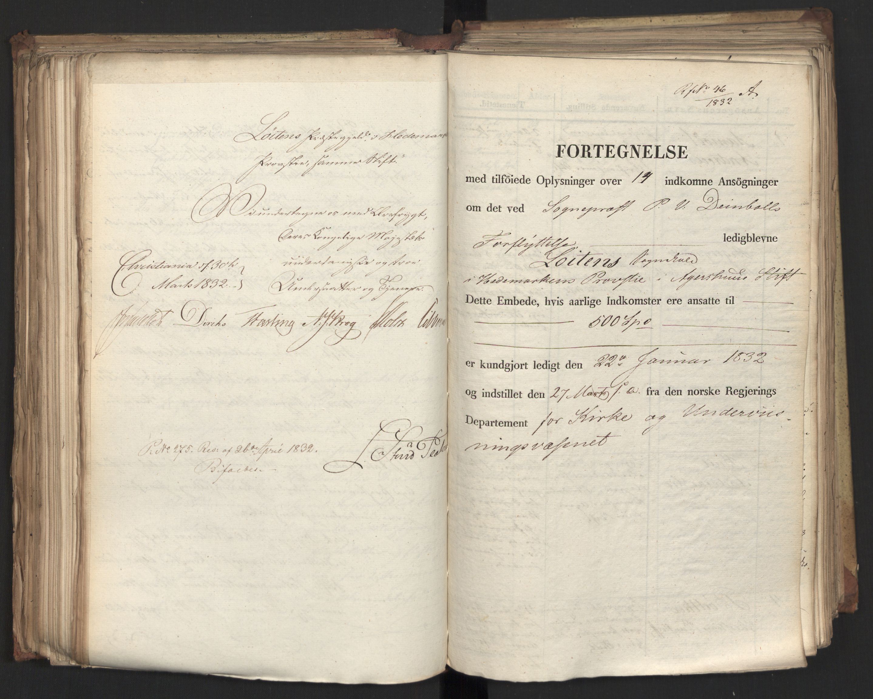 Statsrådsavdelingen i Stockholm, RA/S-1003/D/Da/L0077: Regjeringsinnstillinger nr. 2100-2259, 1832, p. 240