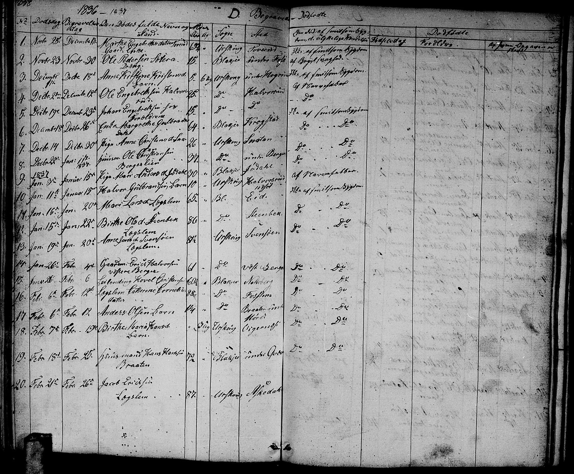 Aurskog prestekontor Kirkebøker, AV/SAO-A-10304a/G/Ga/L0002: Parish register (copy) no. I 2, 1829-1857, p. 358