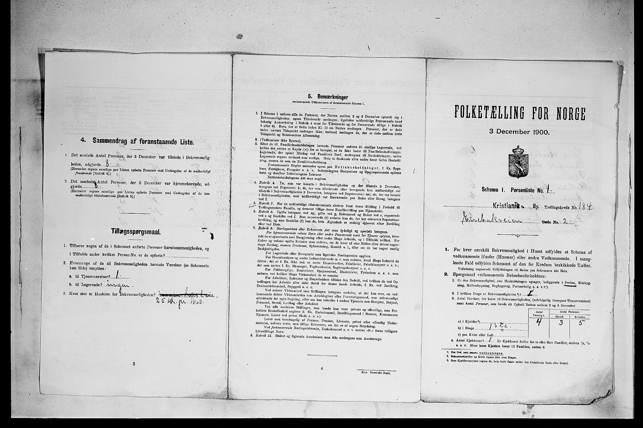 SAO, 1900 census for Kristiania, 1900, p. 19441