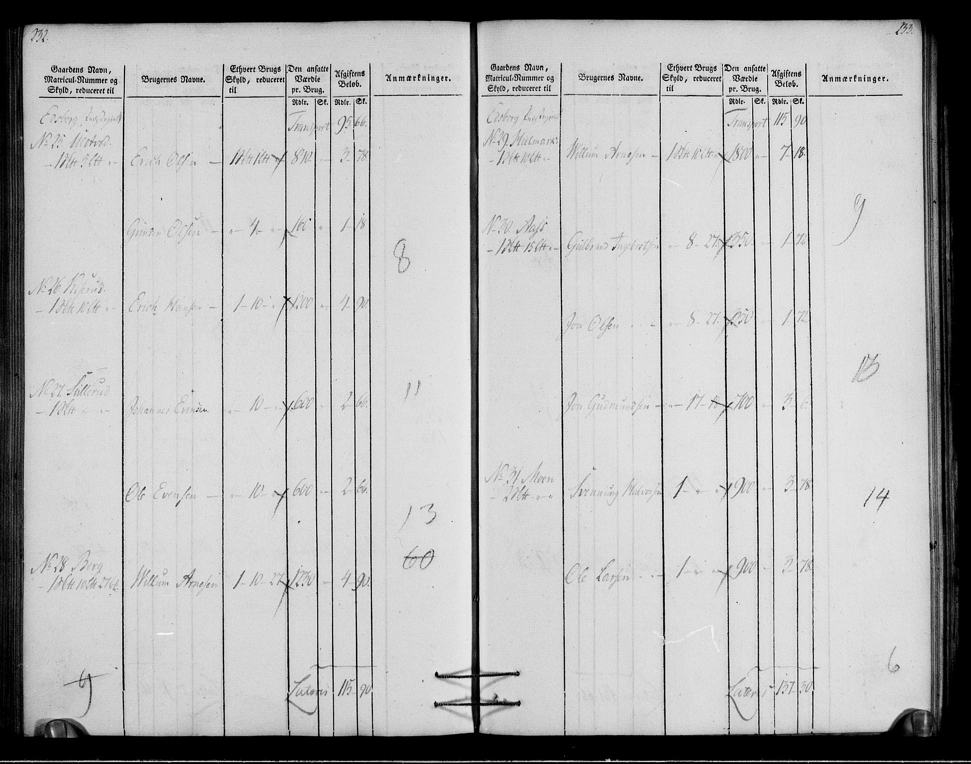 Rentekammeret inntil 1814, Realistisk ordnet avdeling, AV/RA-EA-4070/N/Ne/Nea/L0003: Rakkestad, Heggen og Frøland fogderi. Oppebørselsregister, 1803, p. 119