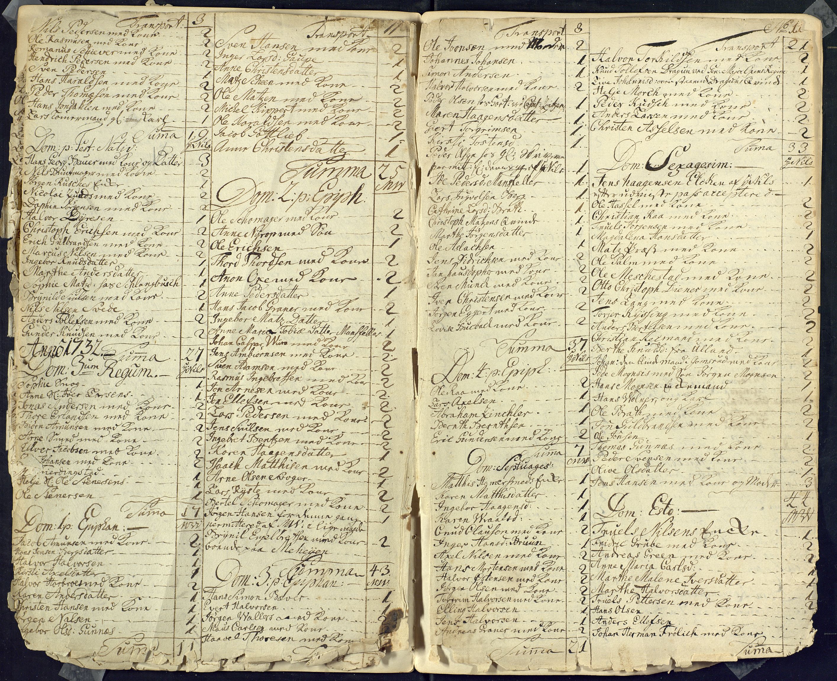 Kongsberg kirkebøker, AV/SAKO-A-22/M/Ma/L0001: Communicants register no. 1, 1731-1739, p. 14