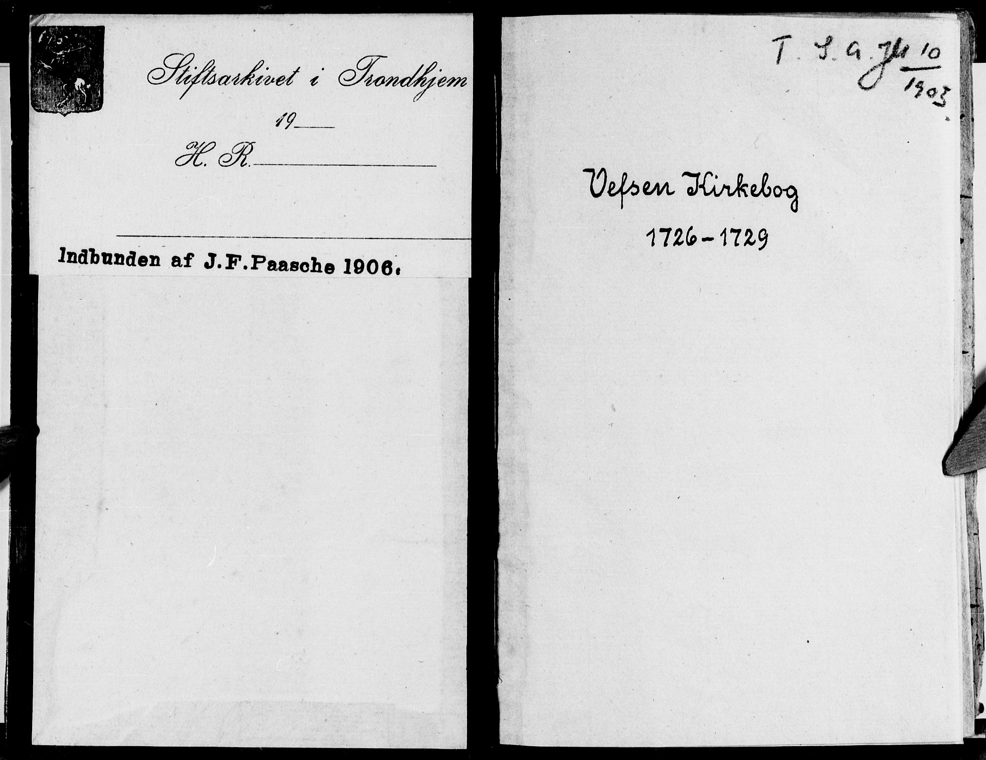 Ministerialprotokoller, klokkerbøker og fødselsregistre - Nordland, AV/SAT-A-1459/820/L0283: Parish register (official) no. 820A04, 1726-1729