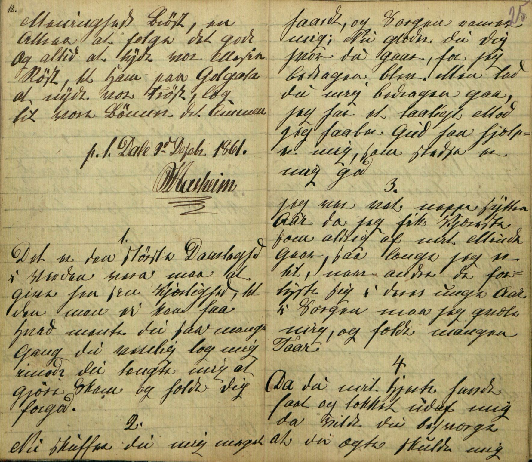 Rikard Berge, TEMU/TGM-A-1003/F/L0005/0018: 160-200 / 177 Handskriven visebok. Tilhører Aasheim af Sigjords Præstegjeld, 1870. Vise, 1870, p. 24-25
