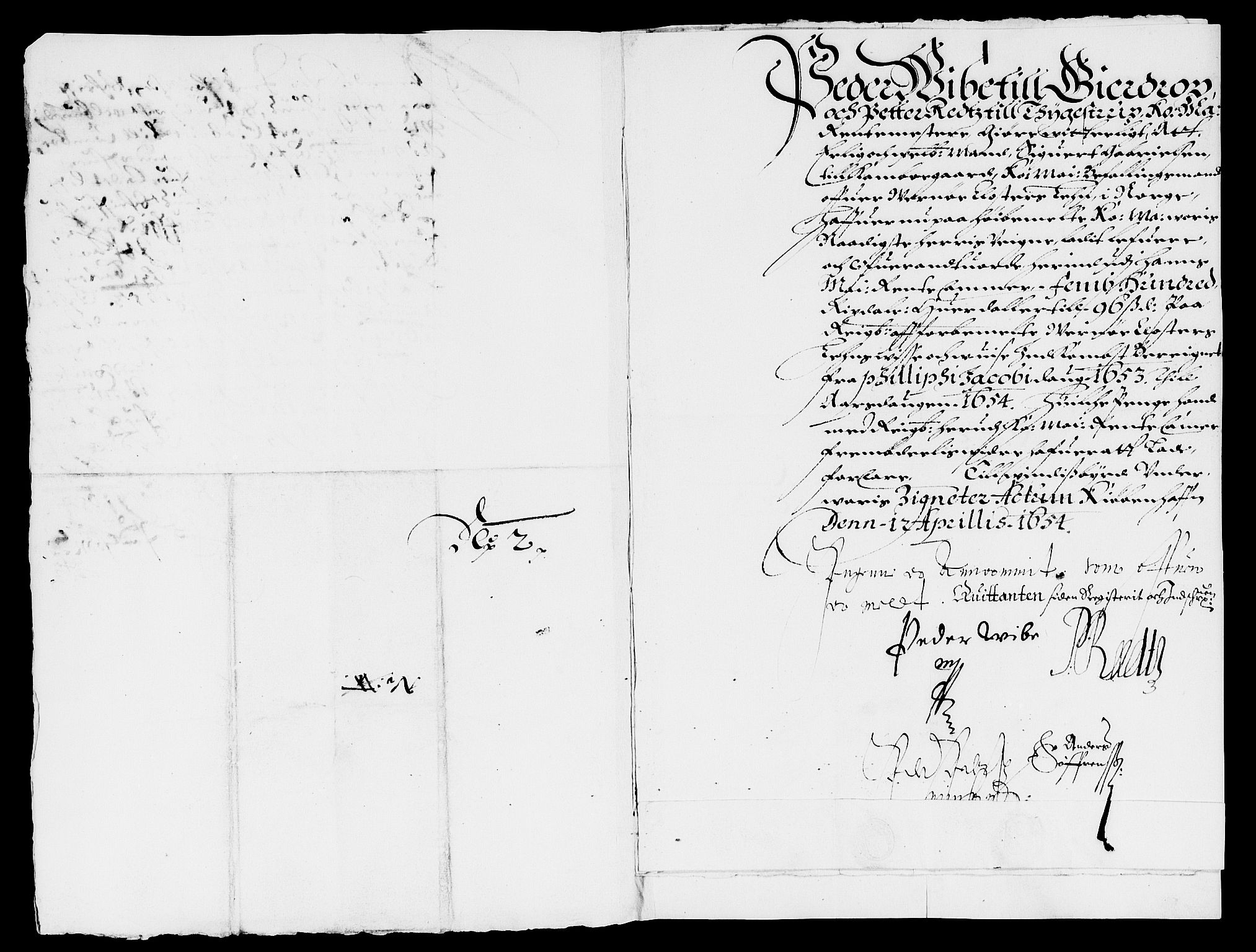 Rentekammeret inntil 1814, Reviderte regnskaper, Lensregnskaper, AV/RA-EA-5023/R/Rb/Rbg/L0009: Verne kloster len, 1618-1654