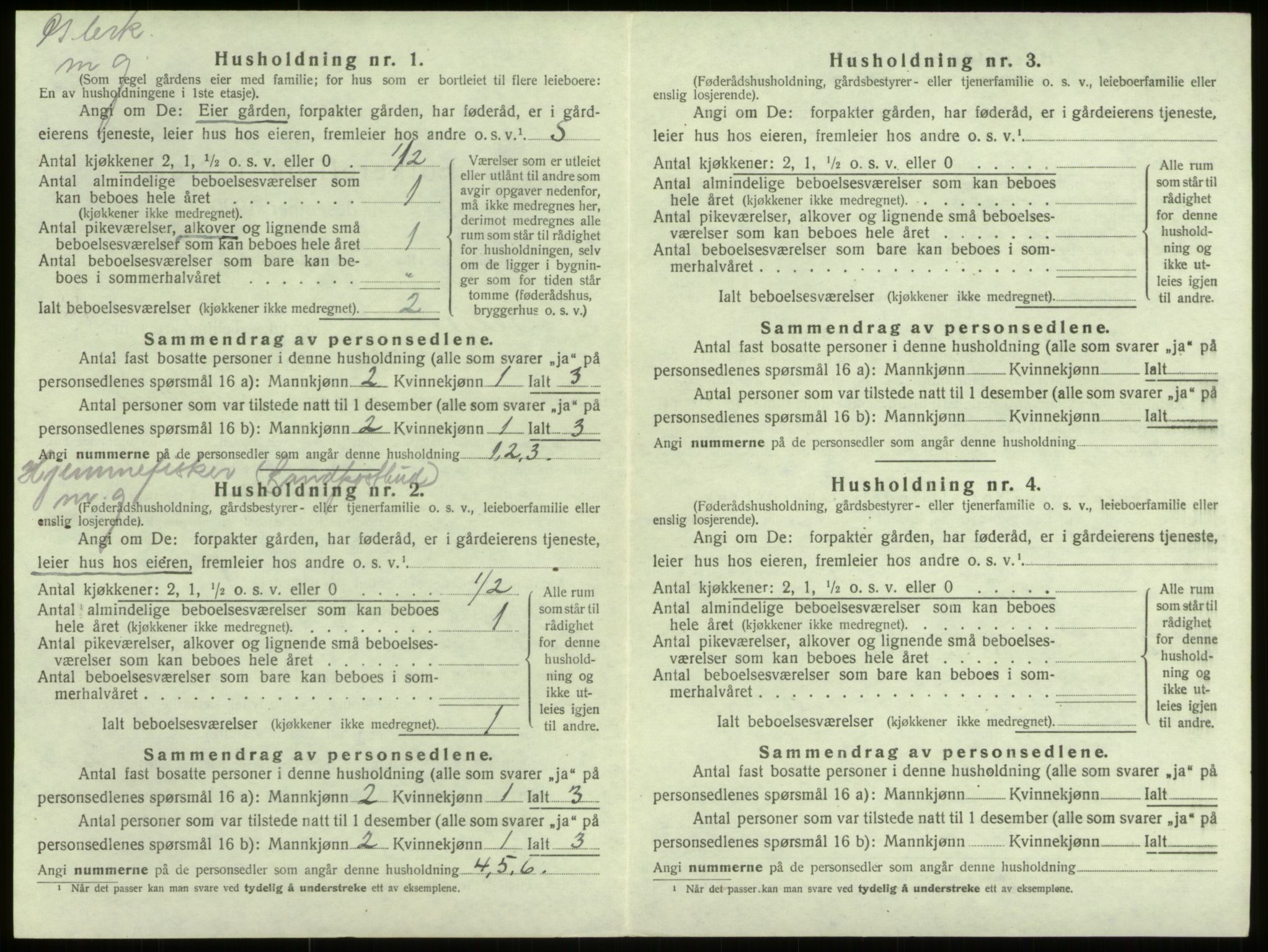 SAB, 1920 census for Selje, 1920, p. 928