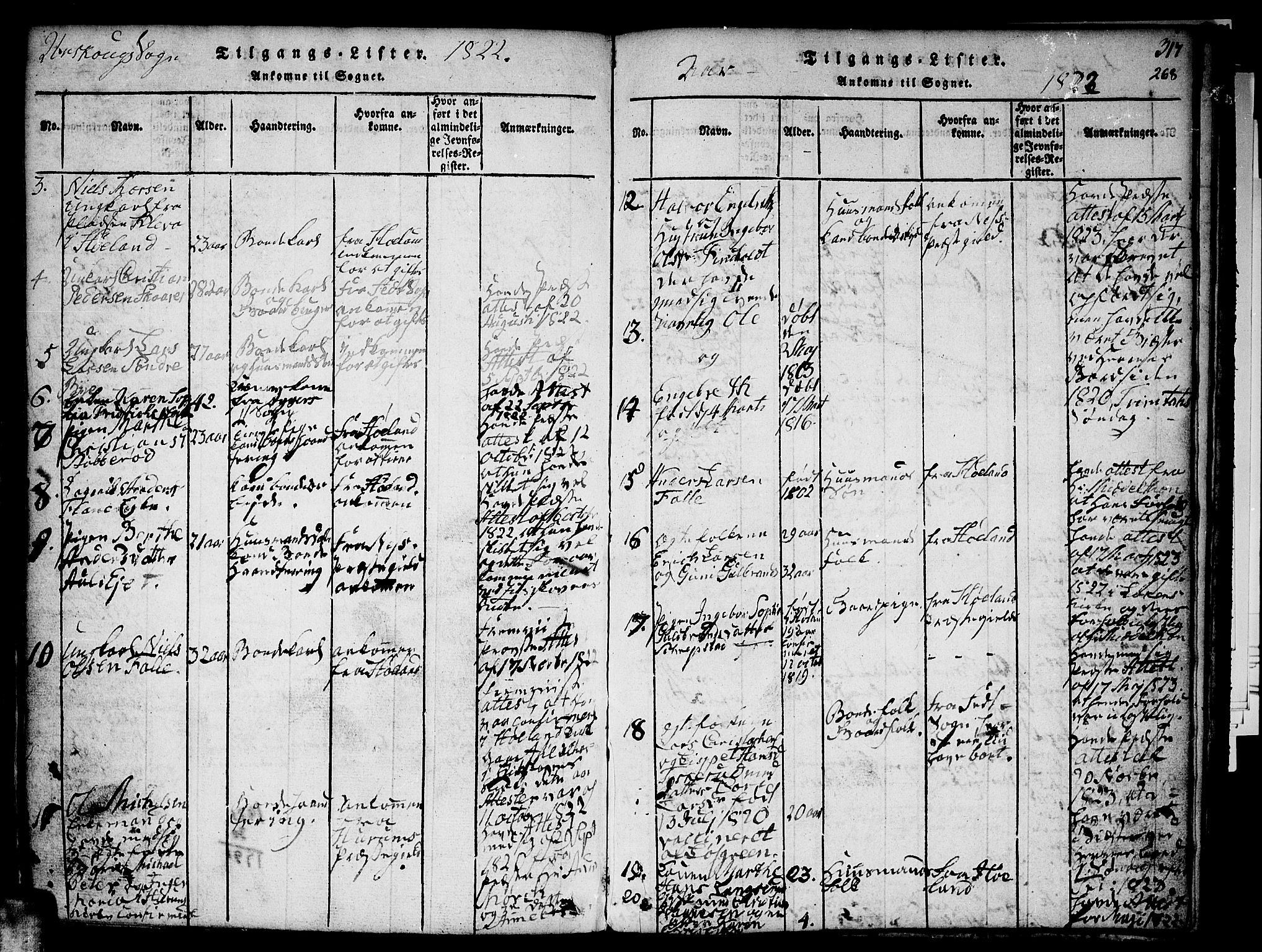 Aurskog prestekontor Kirkebøker, SAO/A-10304a/F/Fa/L0005: Parish register (official) no. I 5, 1814-1829, p. 368