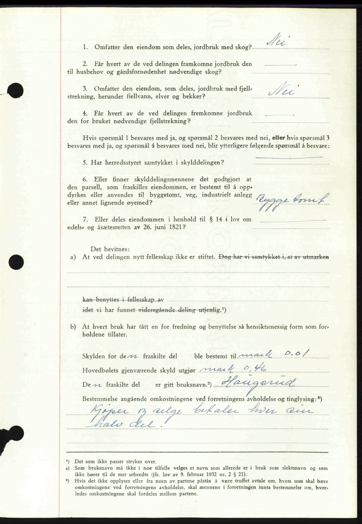 Toten tingrett, SAH/TING-006/H/Hb/Hbc/L0020: Mortgage book no. Hbc-20, 1948-1948, Diary no: : 1818/1948