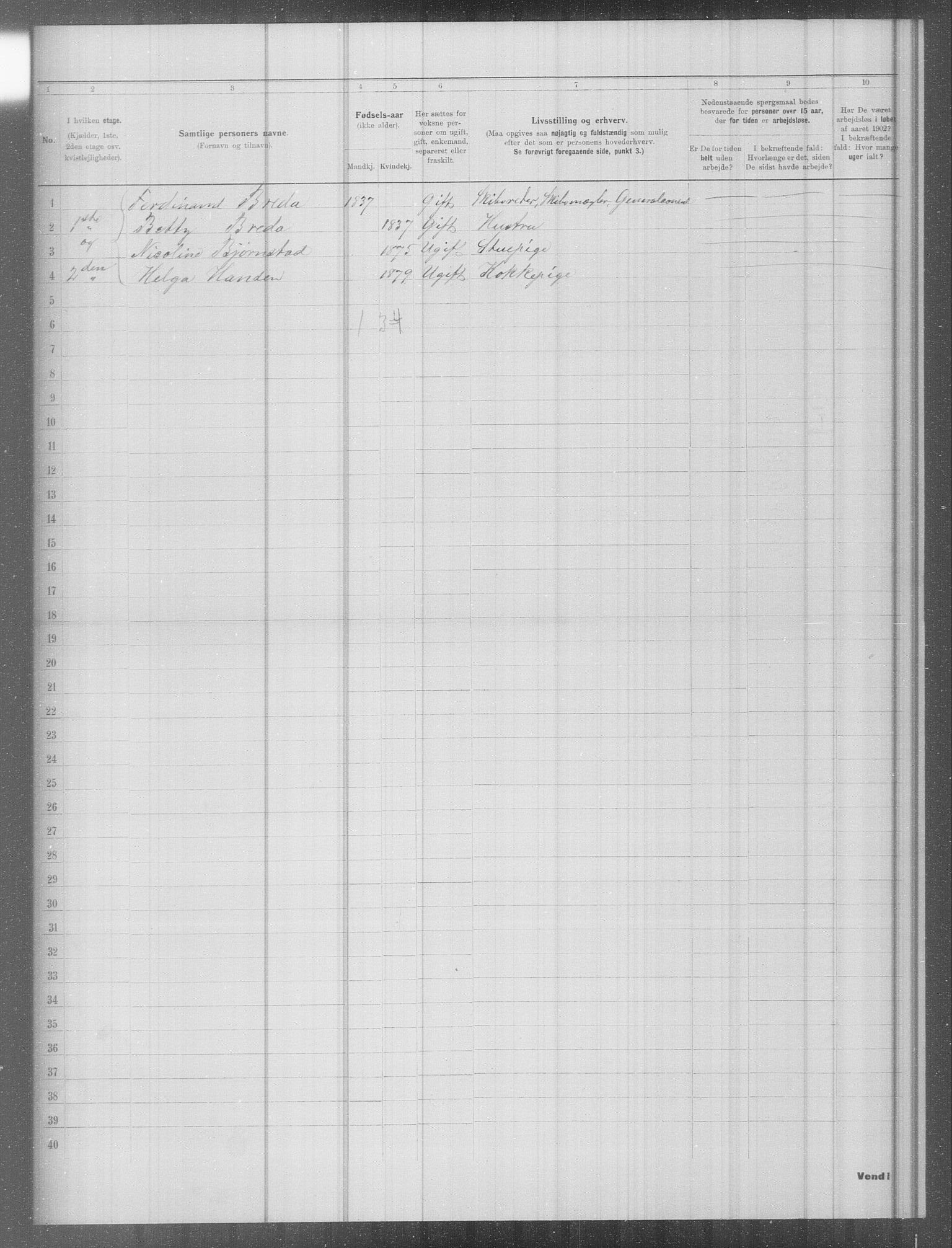 OBA, Municipal Census 1902 for Kristiania, 1902, p. 8507