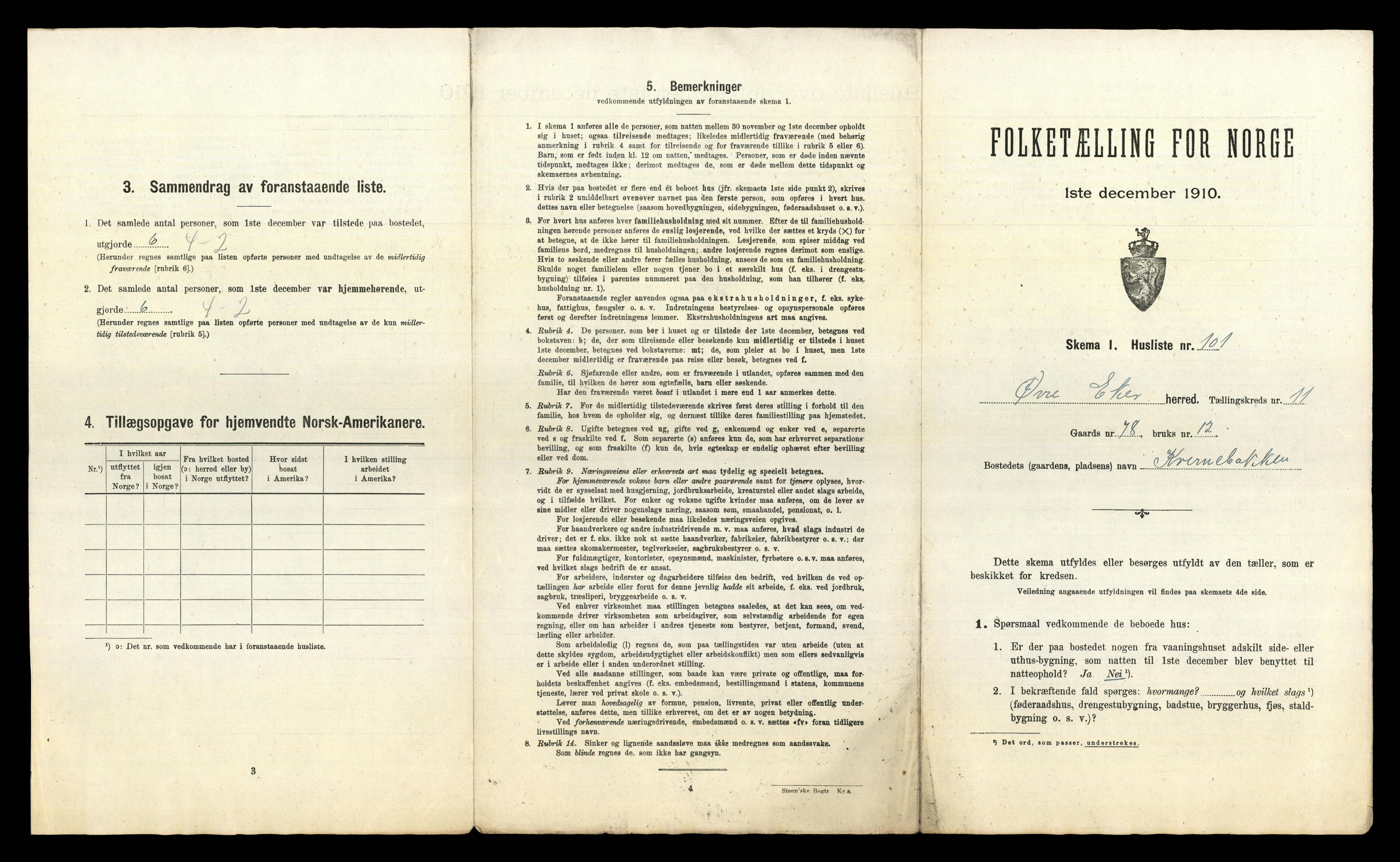 RA, 1910 census for Øvre Eiker, 1910, p. 1517