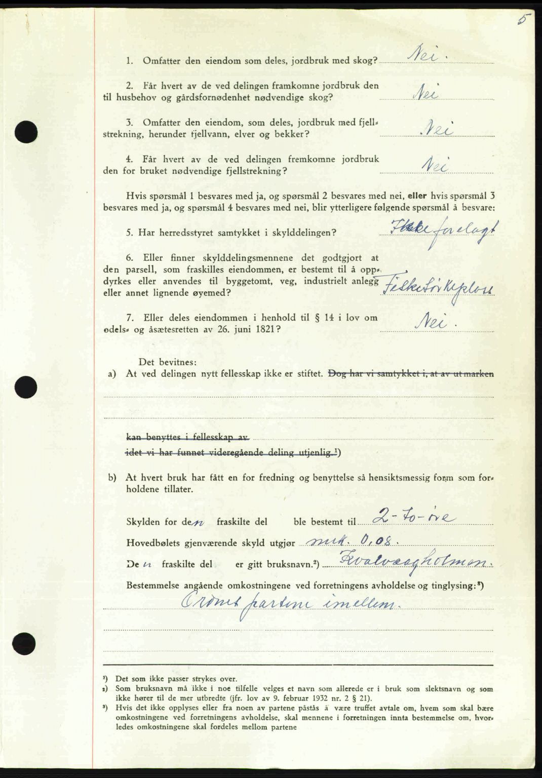 Nordmøre sorenskriveri, AV/SAT-A-4132/1/2/2Ca: Mortgage book no. A112, 1949-1949, Diary no: : 2036/1949