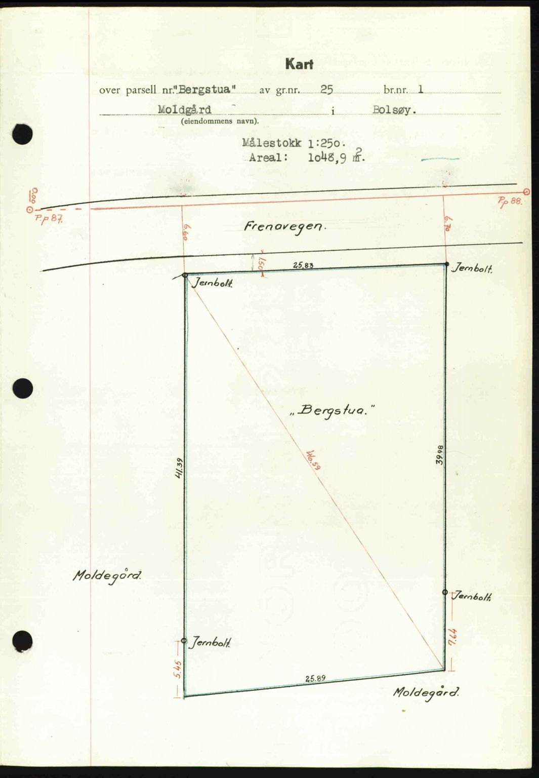 Romsdal sorenskriveri, SAT/A-4149/1/2/2C: Mortgage book no. A22, 1947-1947, Diary no: : 458/1947