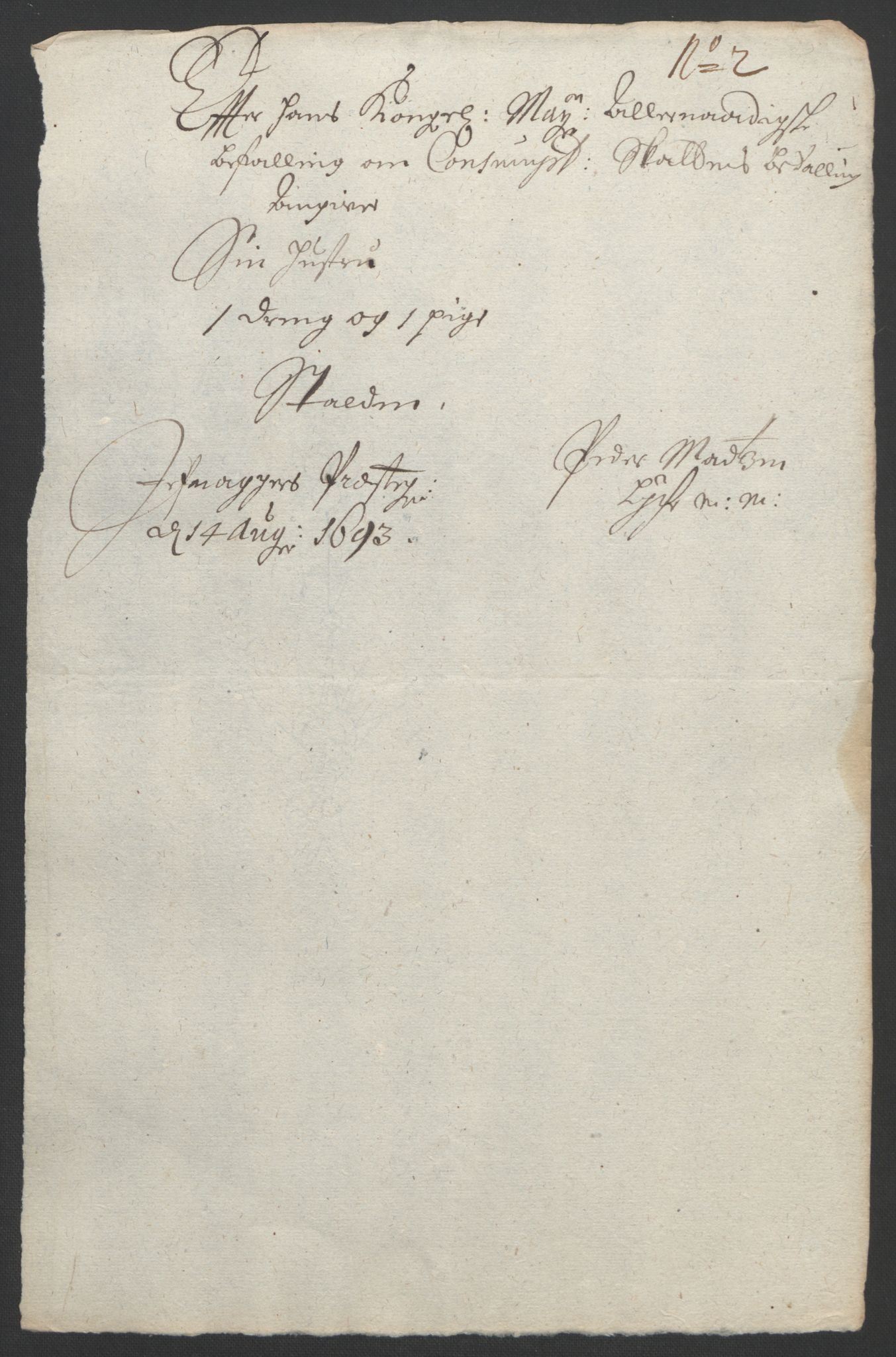 Rentekammeret inntil 1814, Reviderte regnskaper, Fogderegnskap, AV/RA-EA-4092/R18/L1292: Fogderegnskap Hadeland, Toten og Valdres, 1693-1694, p. 136