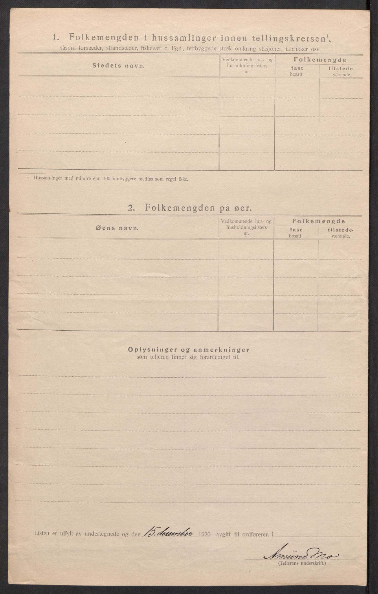 SAH, 1920 census for Vinger, 1920, p. 54