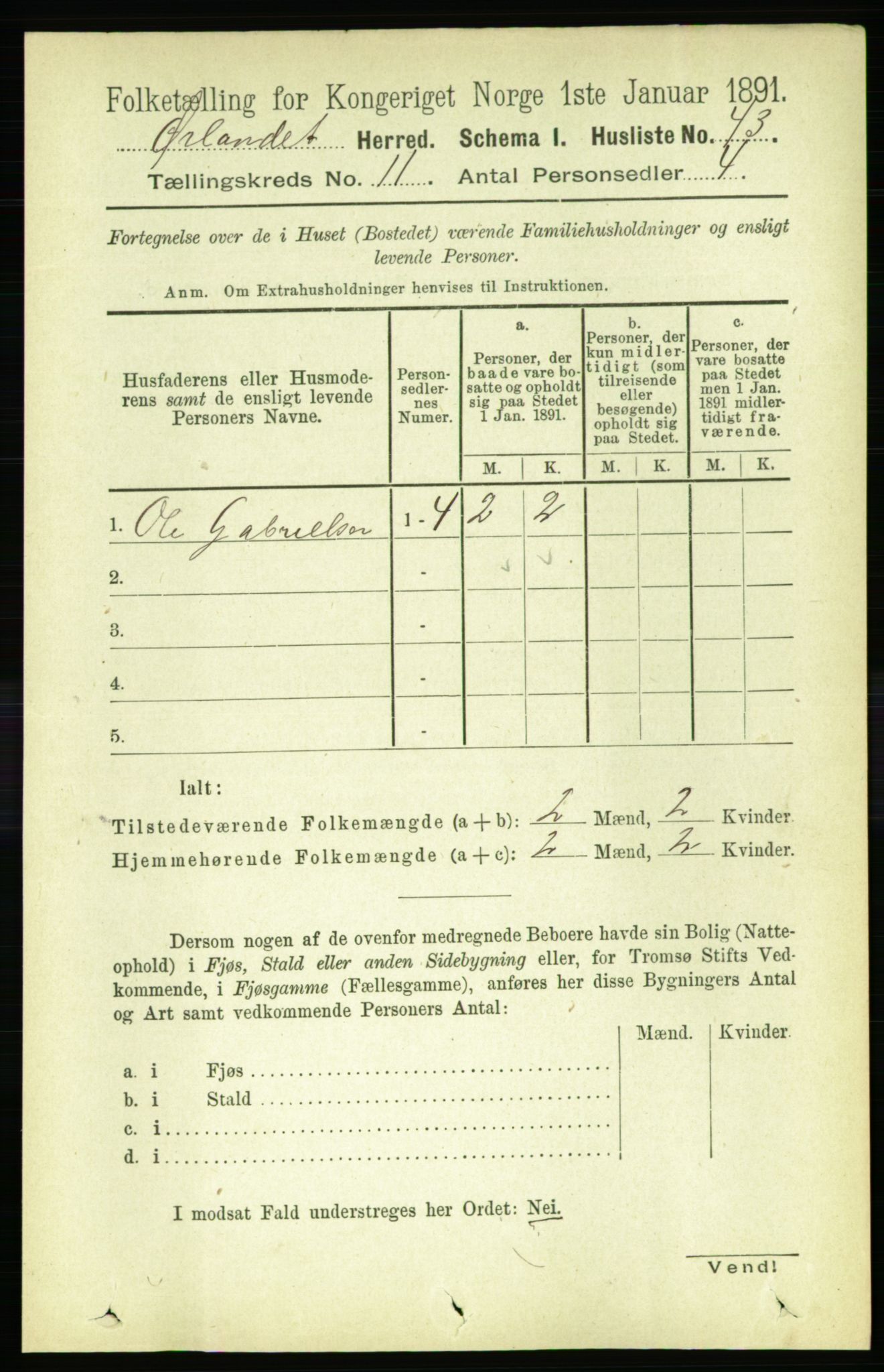 RA, 1891 census for 1621 Ørland, 1891, p. 4896