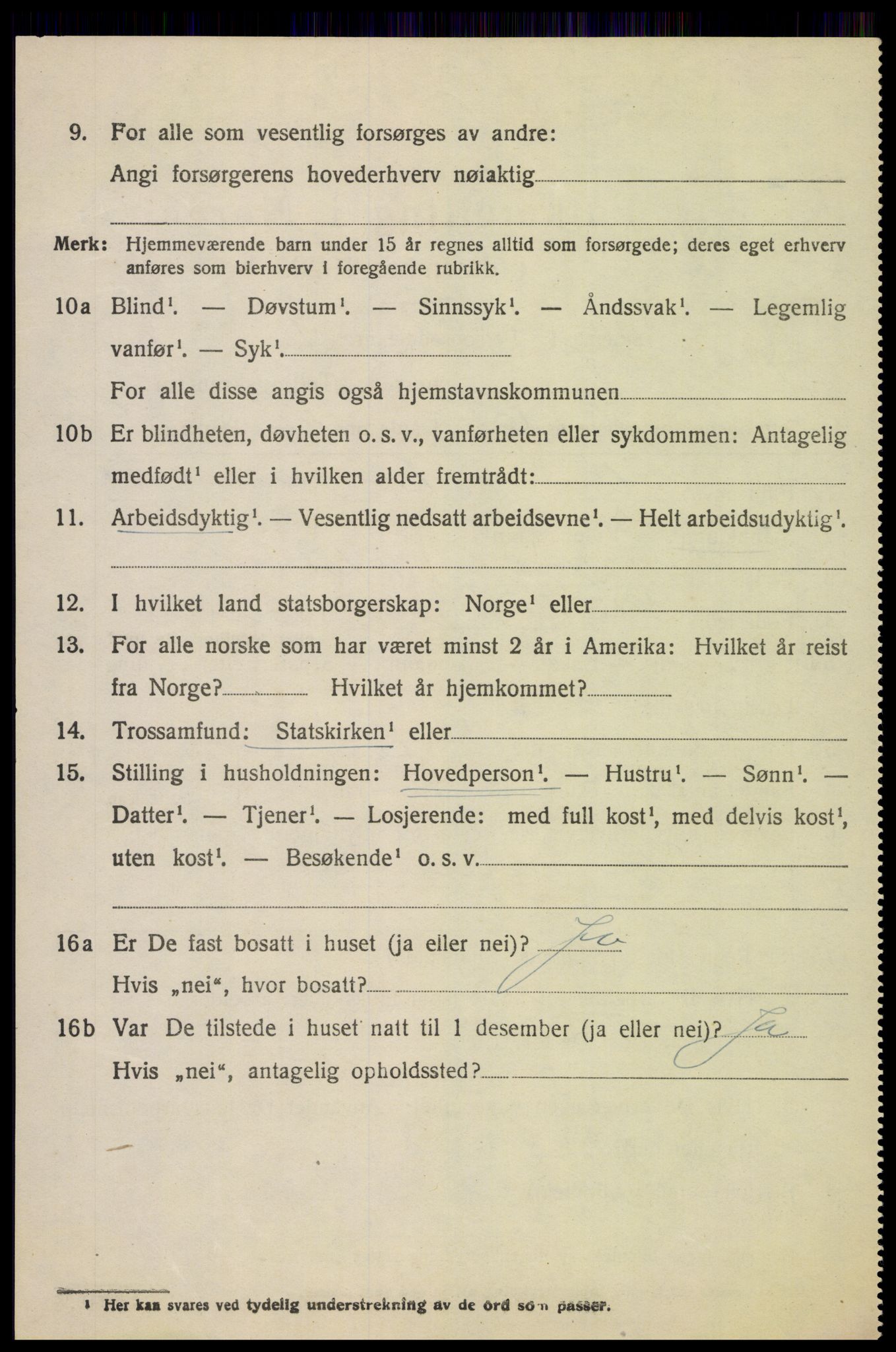 SAH, 1920 census for Vardal, 1920, p. 4568