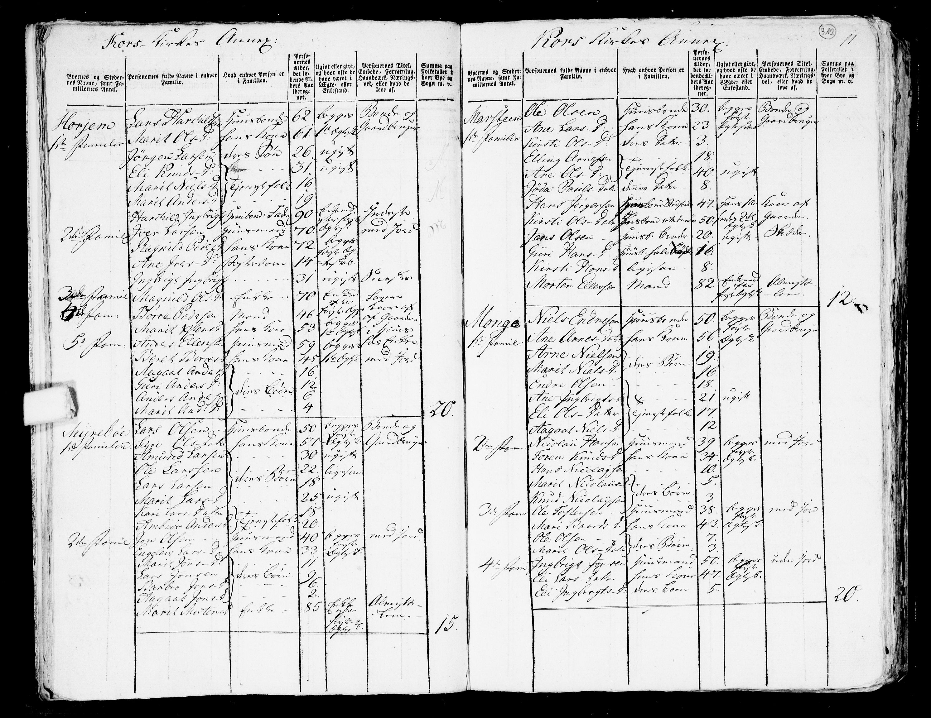 RA, 1801 census for 1539P Grytten, 1801, p. 311b-312a