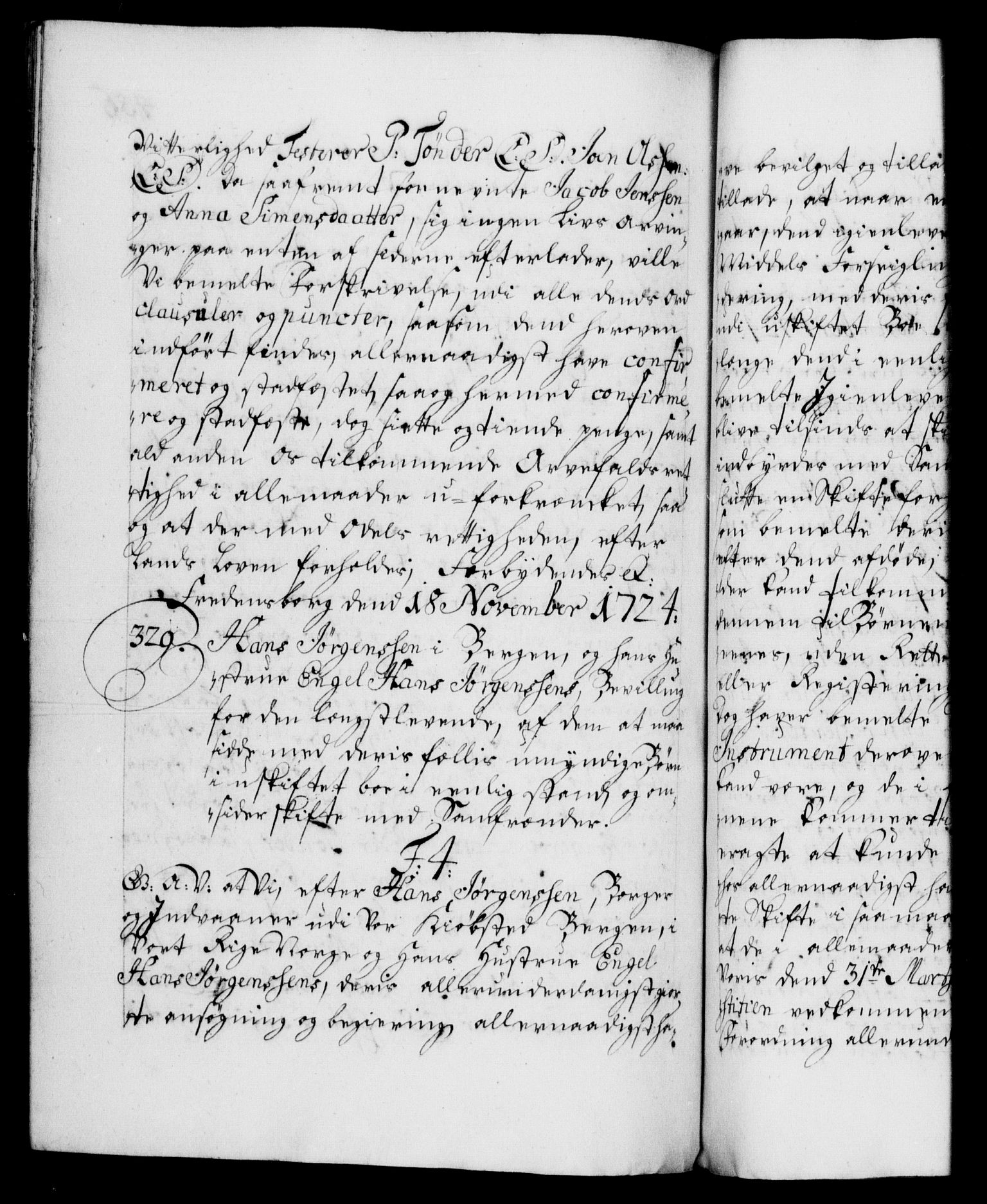 Danske Kanselli 1572-1799, AV/RA-EA-3023/F/Fc/Fca/Fcaa/L0024: Norske registre, 1723-1725, p. 456b