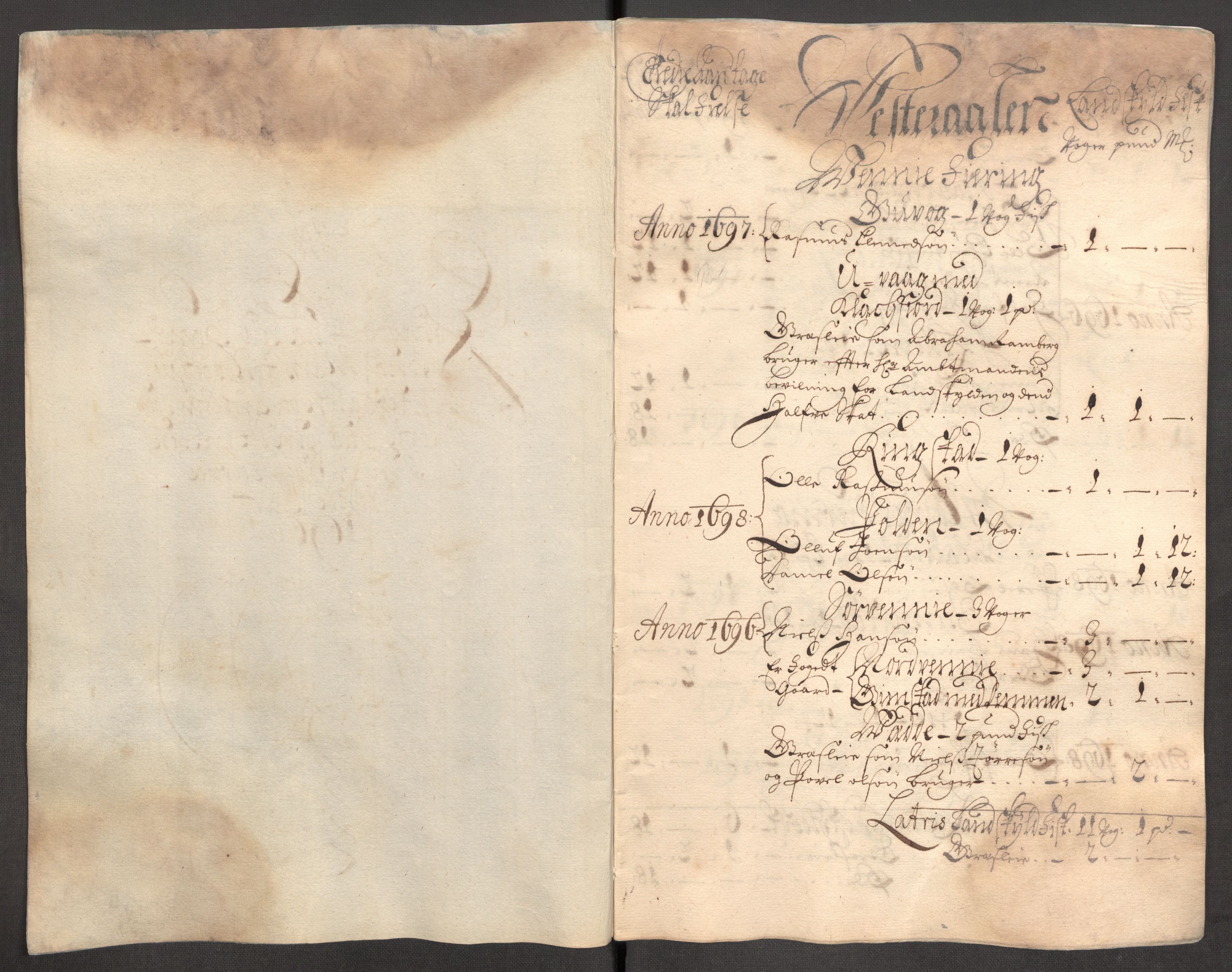 Rentekammeret inntil 1814, Reviderte regnskaper, Fogderegnskap, AV/RA-EA-4092/R67/L4678: Fogderegnskap Vesterålen, Andenes og Lofoten, 1696-1708, p. 84