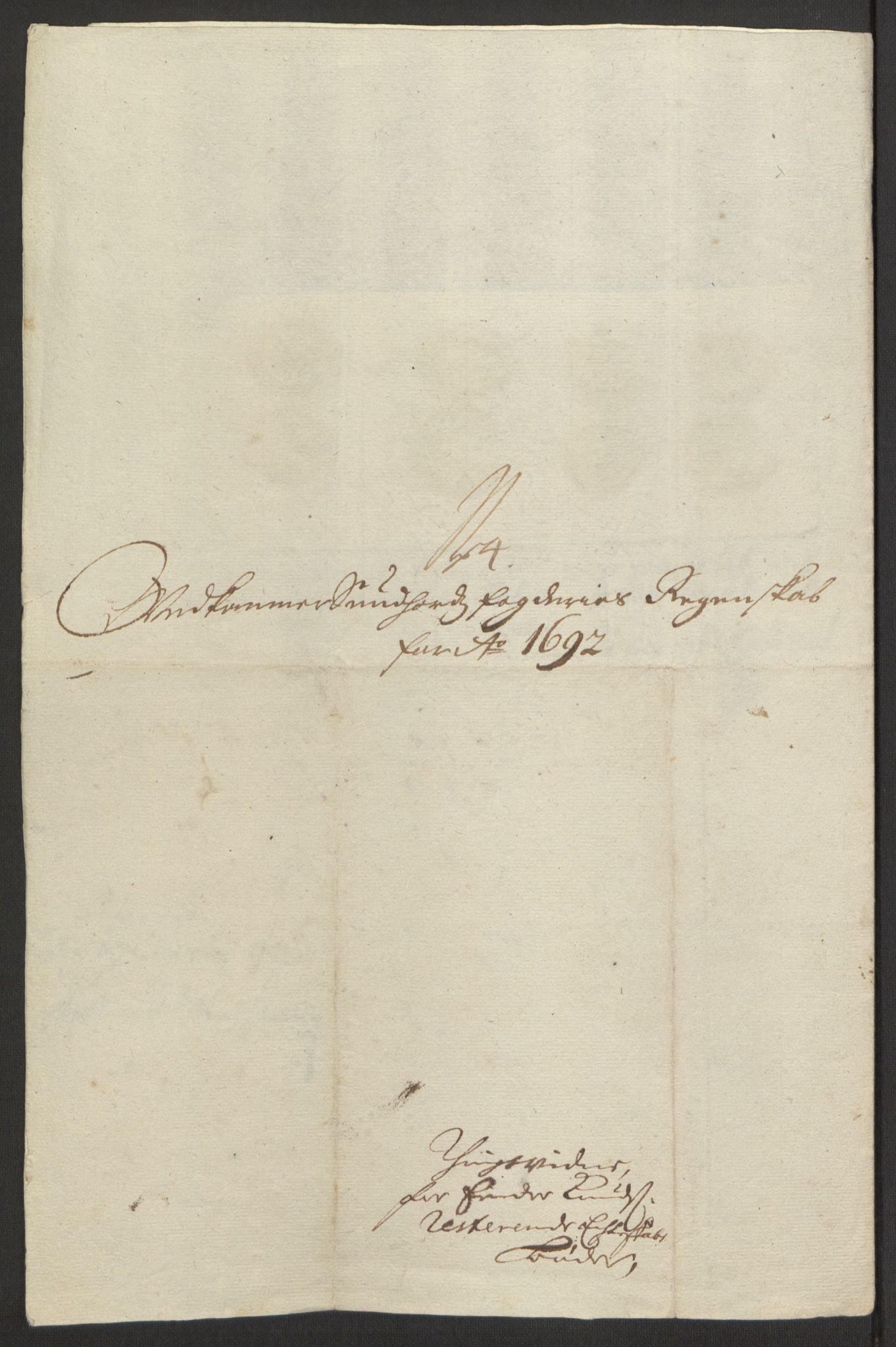 Rentekammeret inntil 1814, Reviderte regnskaper, Fogderegnskap, AV/RA-EA-4092/R48/L2973: Fogderegnskap Sunnhordland og Hardanger, 1691-1692, p. 448