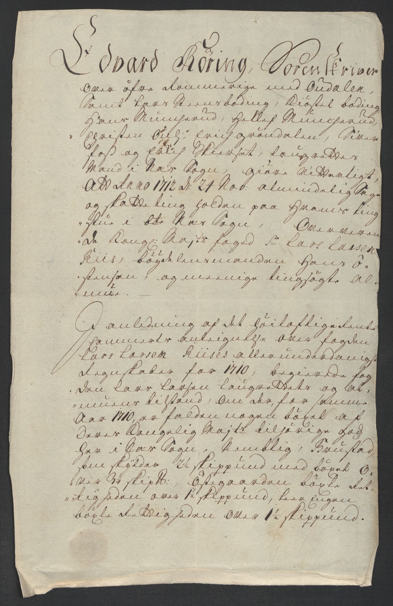 Rentekammeret inntil 1814, Reviderte regnskaper, Fogderegnskap, AV/RA-EA-4092/R12/L0720: Fogderegnskap Øvre Romerike, 1710-1711, p. 242