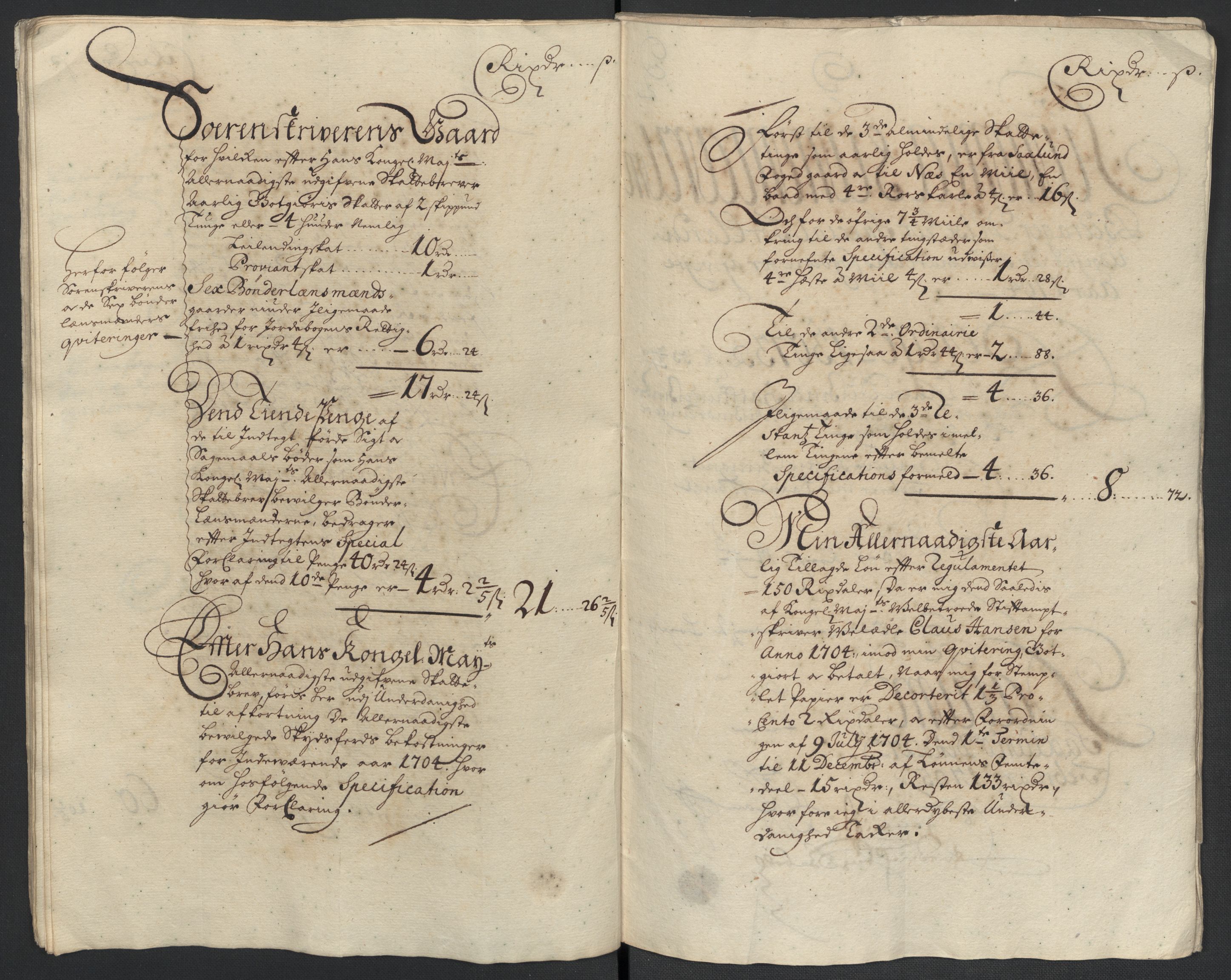 Rentekammeret inntil 1814, Reviderte regnskaper, Fogderegnskap, AV/RA-EA-4092/R16/L1041: Fogderegnskap Hedmark, 1703-1704, p. 221