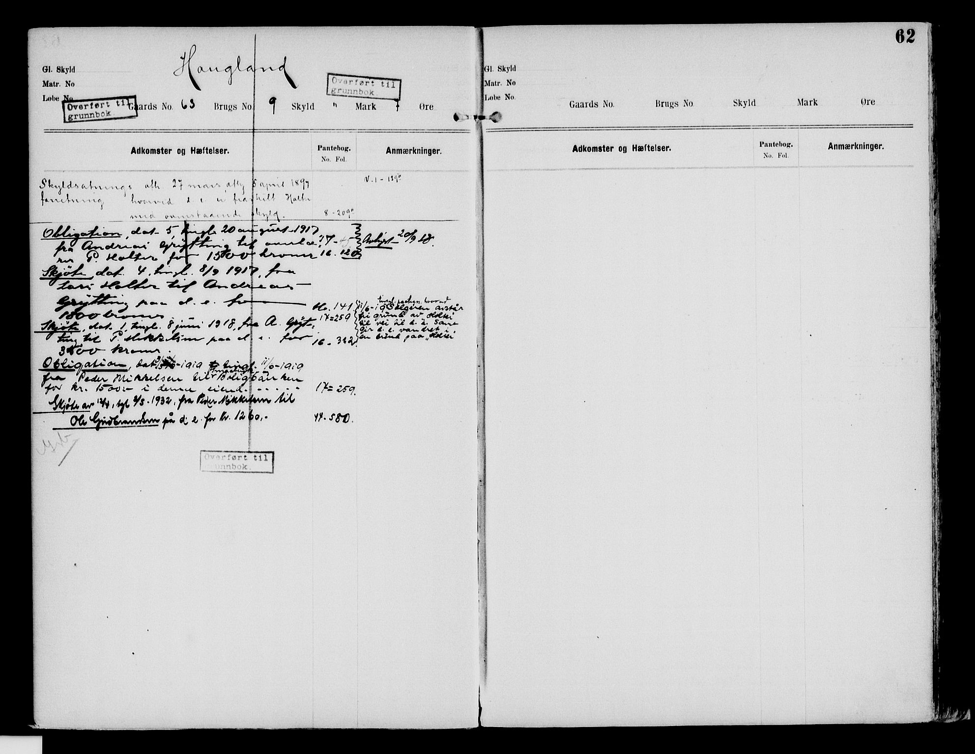 Nord-Hedmark sorenskriveri, SAH/TING-012/H/Ha/Had/Hade/L0002: Mortgage register no. 4.2, 1893-1940, p. 62