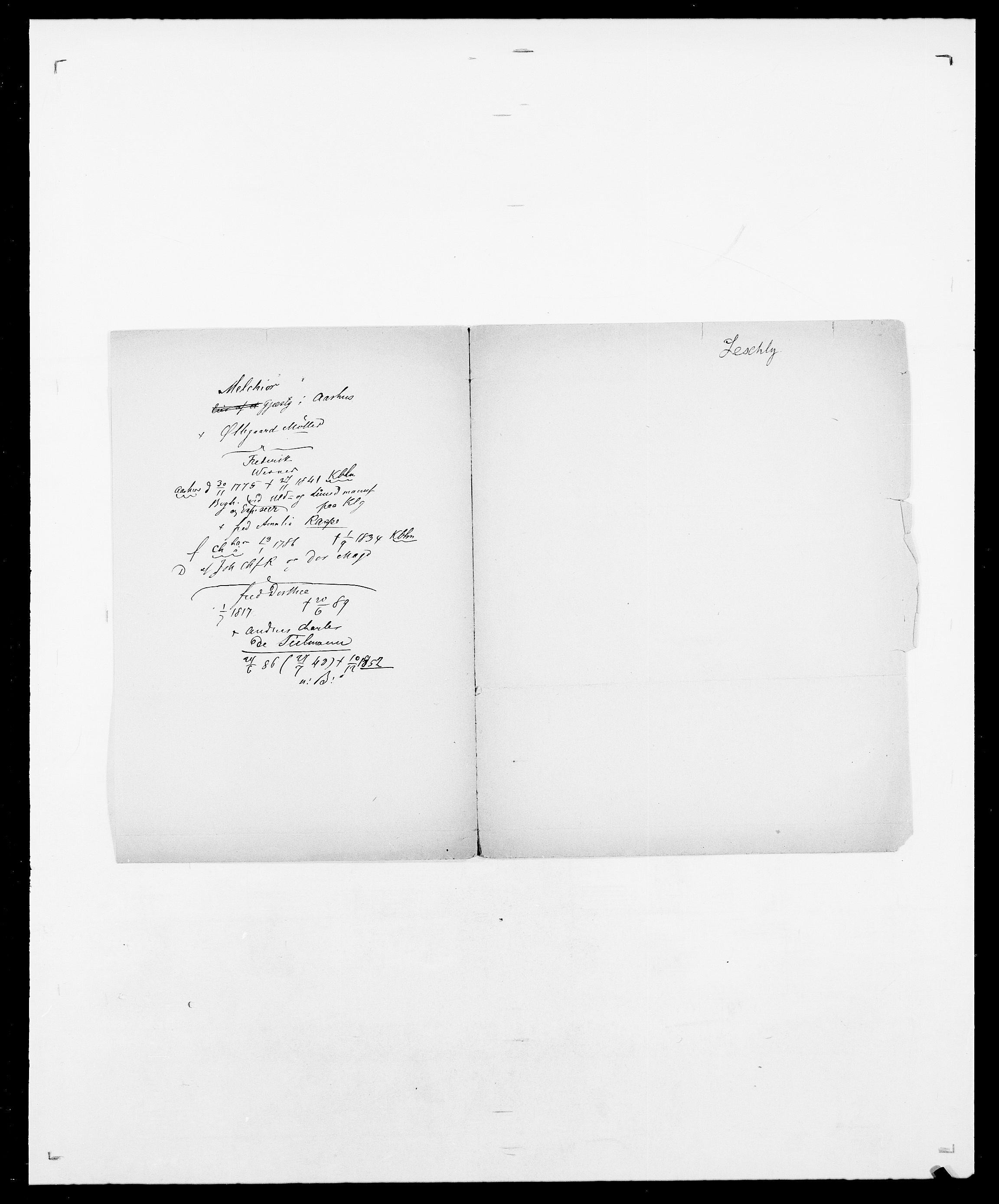 Delgobe, Charles Antoine - samling, AV/SAO-PAO-0038/D/Da/L0023: Lau - Lirvyn, p. 250