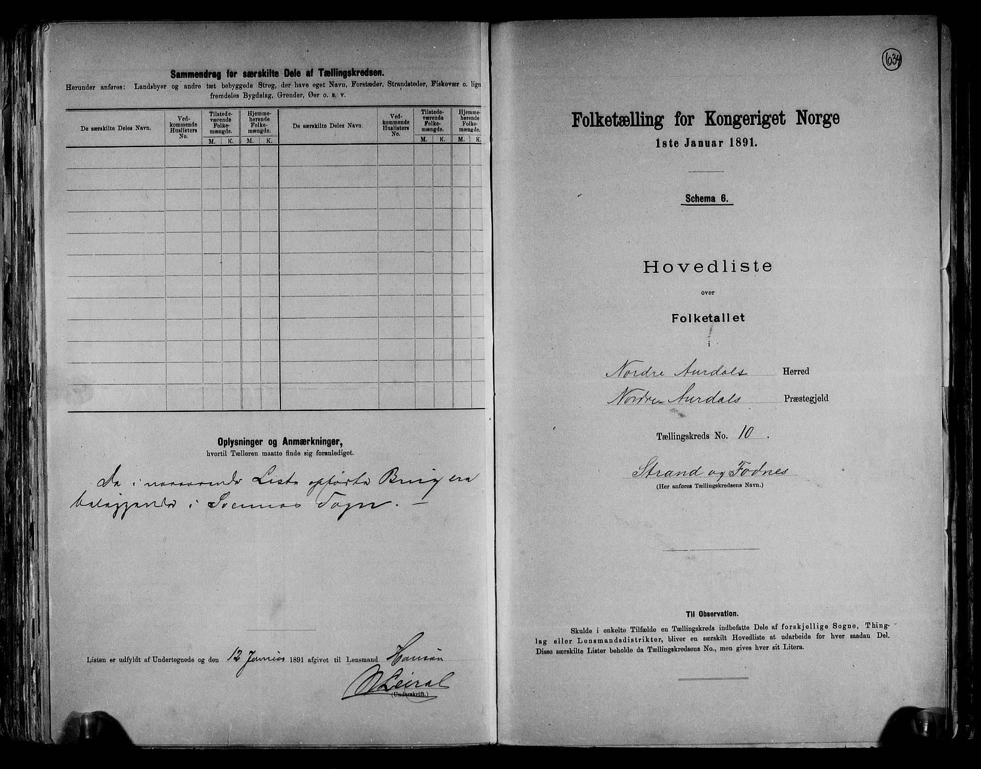 RA, 1891 census for 0542 Nord-Aurdal, 1891, p. 29