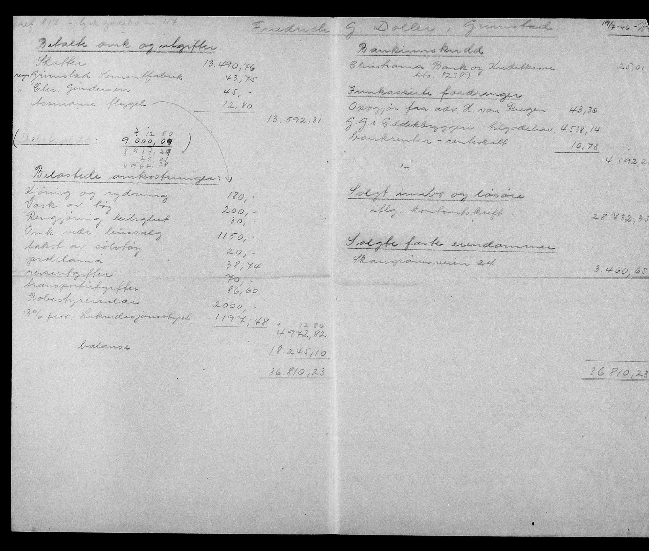 Justisdepartementet, Tilbakeføringskontoret for inndratte formuer, AV/RA-S-1564/H/Hc/Hcd/L0993: --, 1945-1947, p. 280