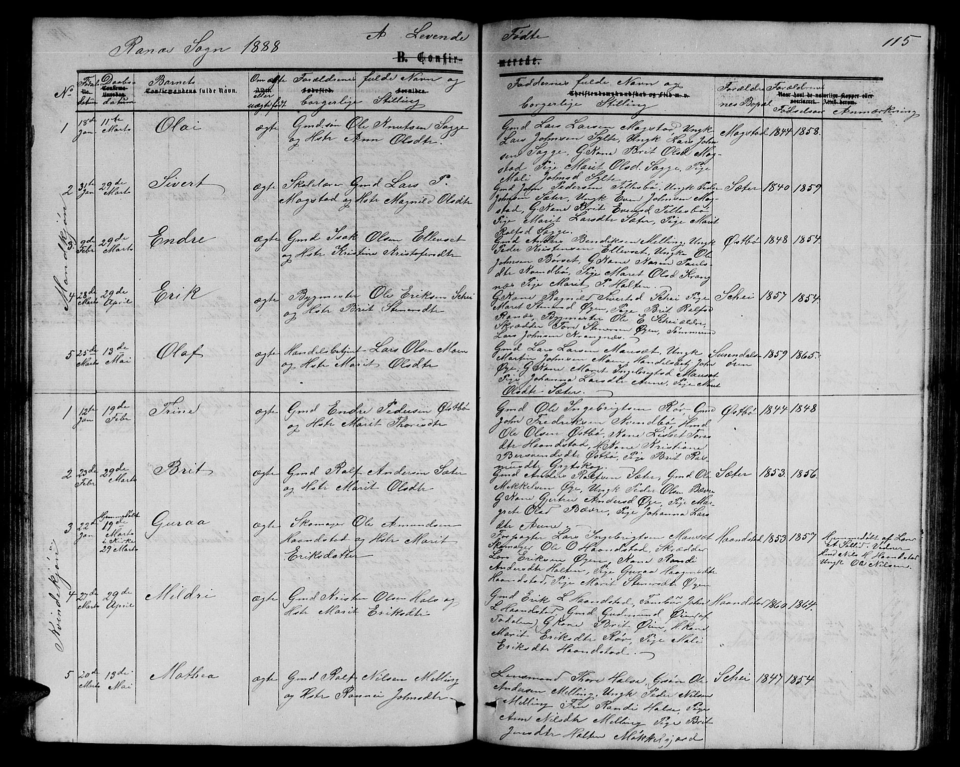Ministerialprotokoller, klokkerbøker og fødselsregistre - Møre og Romsdal, SAT/A-1454/595/L1051: Parish register (copy) no. 595C03, 1866-1891, p. 115