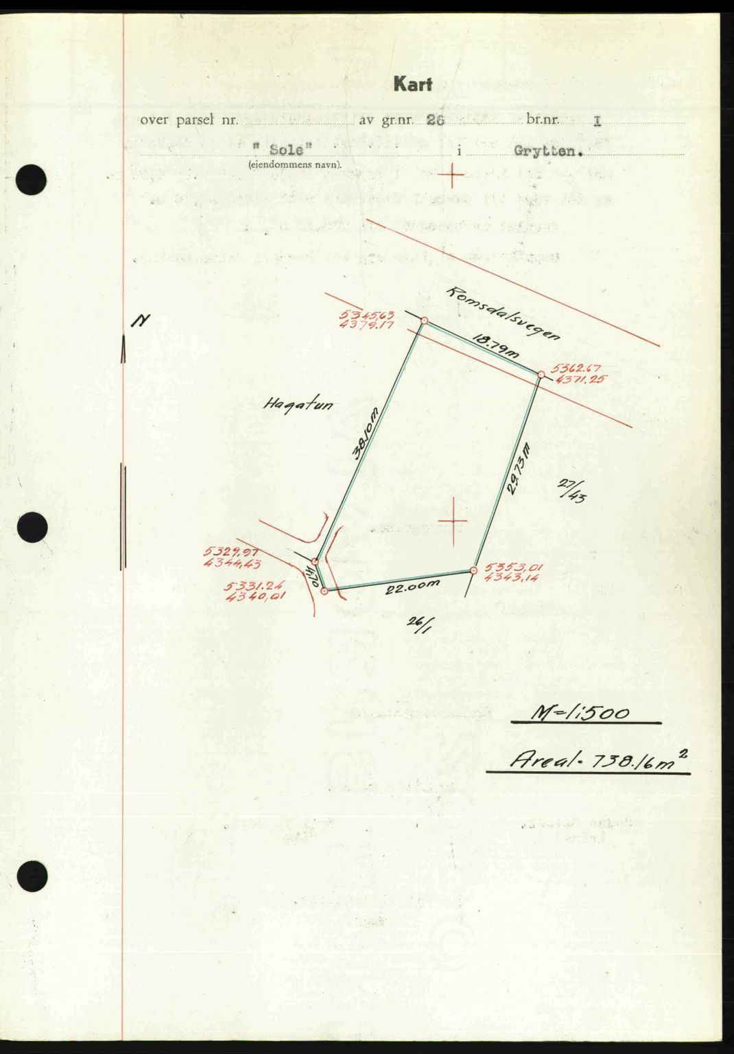 Romsdal sorenskriveri, AV/SAT-A-4149/1/2/2C: Mortgage book no. A28, 1948-1949, Diary no: : 315/1949