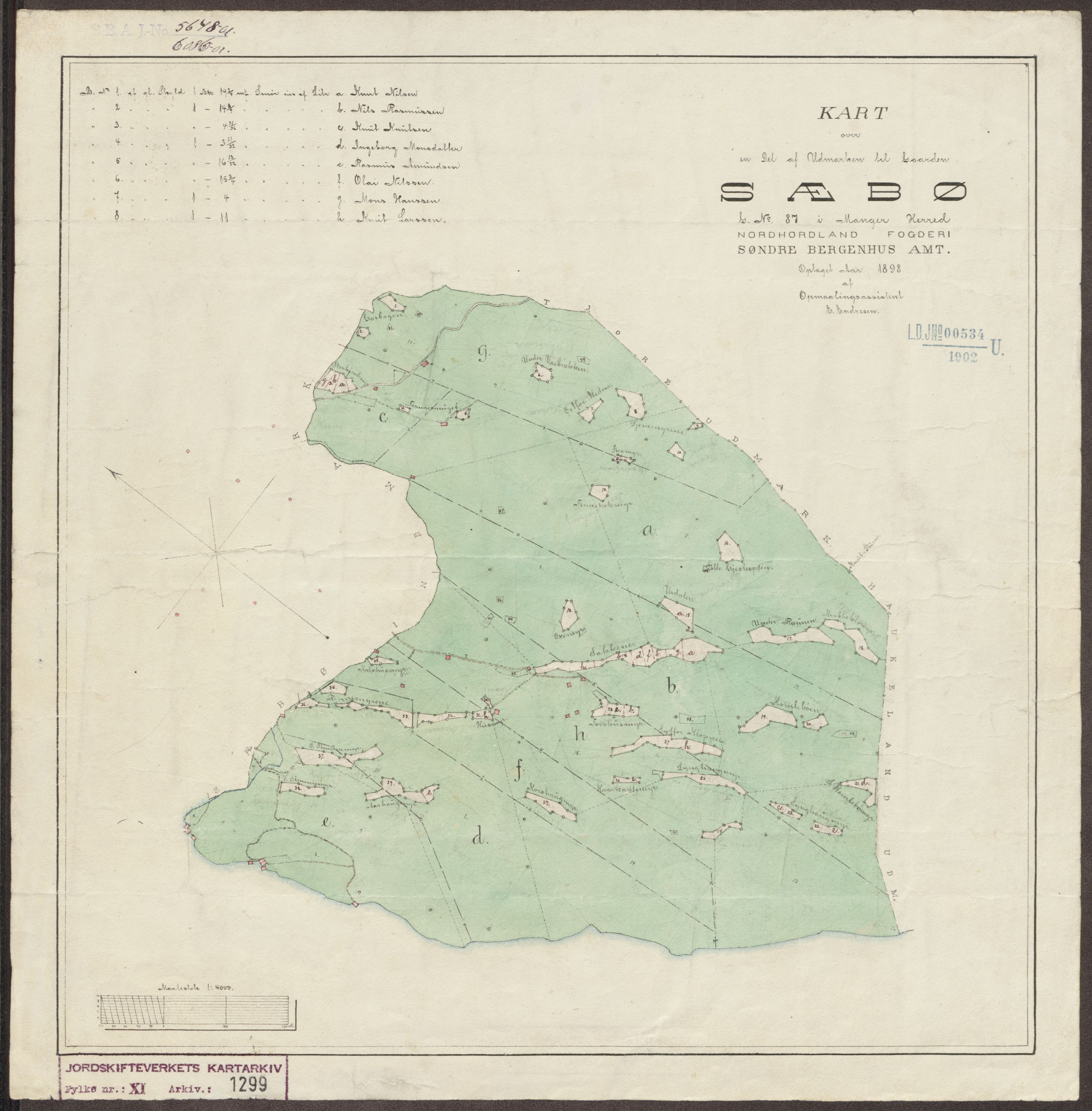 Jordskifteverkets kartarkiv, RA/S-3929/T, 1859-1988, p. 1449