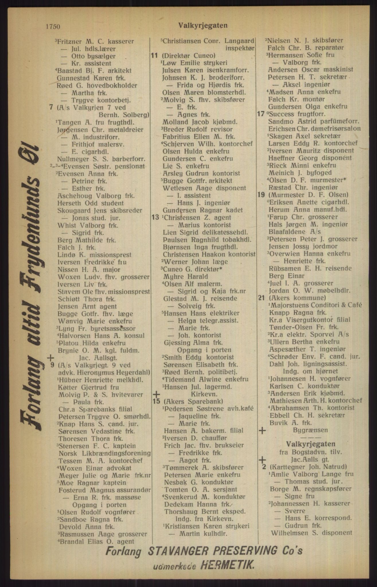 Kristiania/Oslo adressebok, PUBL/-, 1915, p. 1750