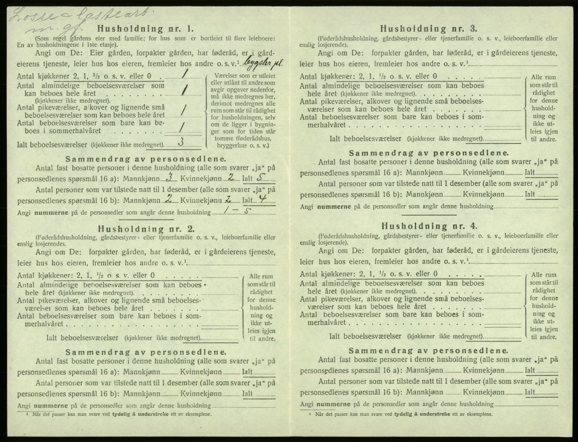 SAB, 1920 census for Tysnes, 1920, p. 1247